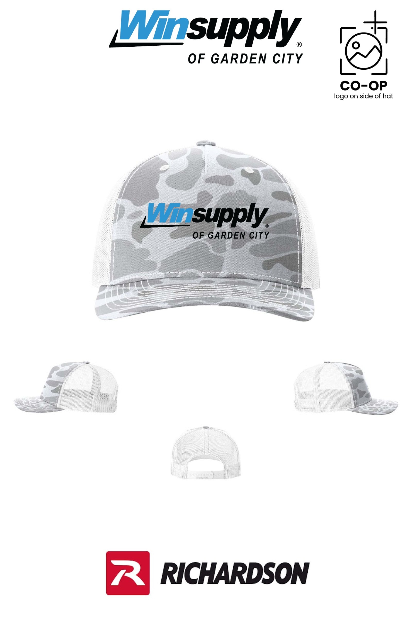 Richardson 112PFP Printed Five-Panel Trucker - Winsupply Garden City KS Co.