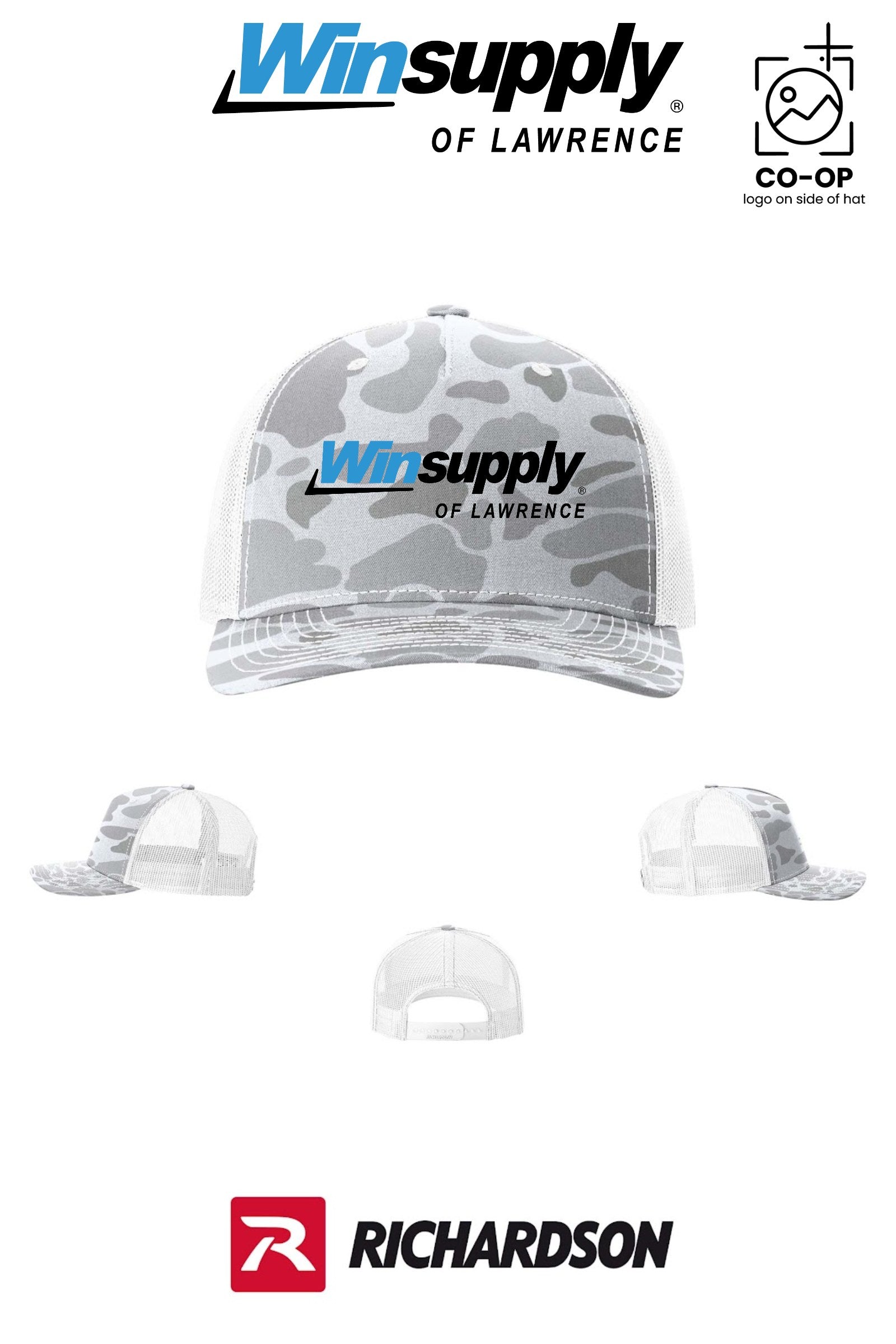 Richardson 112PFP Printed Five-Panel Trucker - Winsupply of Lawrence