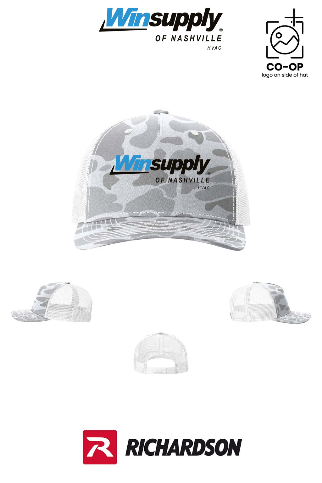 Richardson 112PFP Printed Five-Panel Trucker - Winsupply of Nashville HVAC