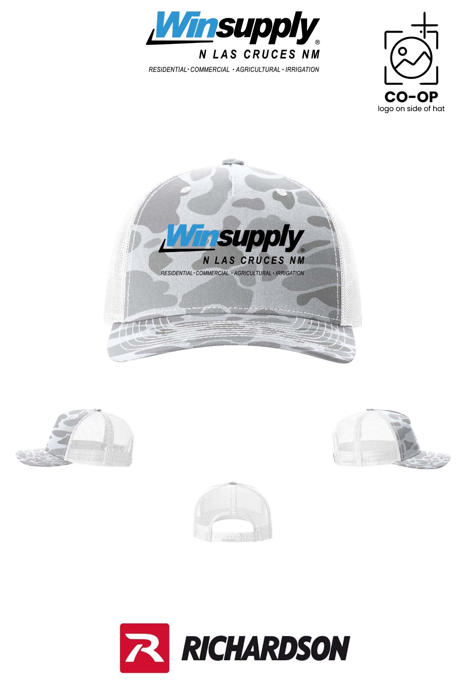 Richardson 112PFP Printed Five-Panel Trucker - Winsupply N Las Cruces NM