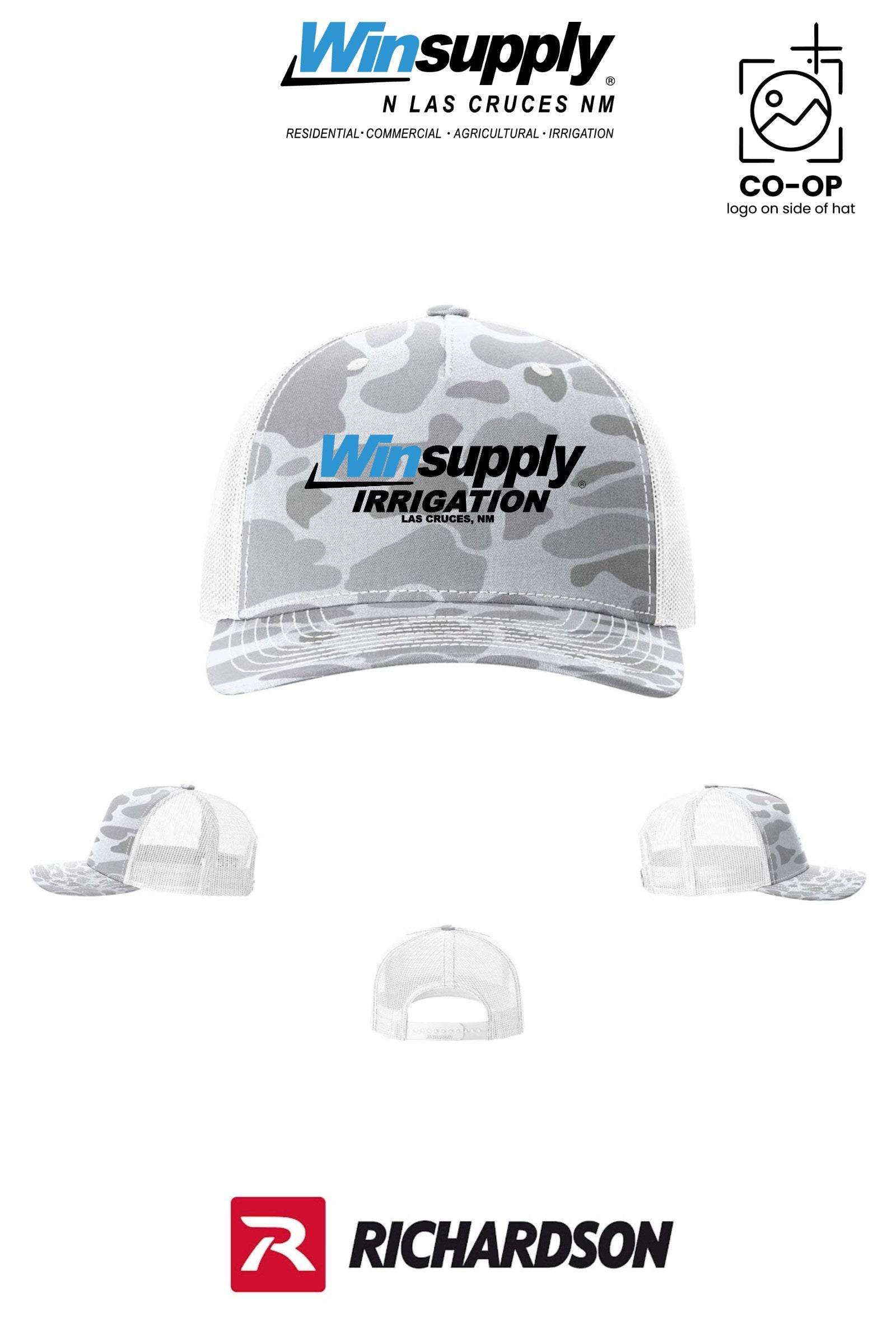 Richardson 112PFP Printed Five-Panel Trucker - Winsupply N Las Cruces NM