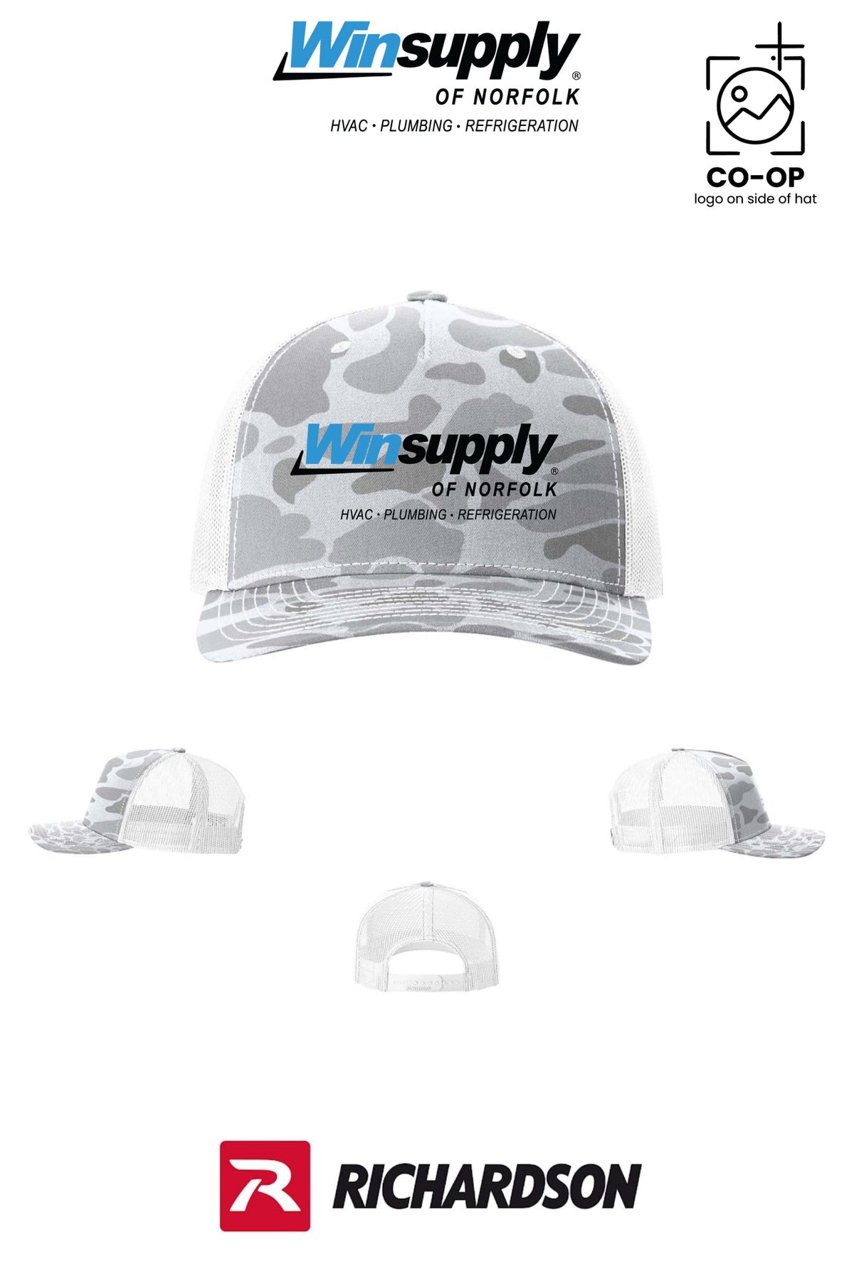 Richardson 112PFP Printed Five-Panel Trucker - Winsupply of Norfolk