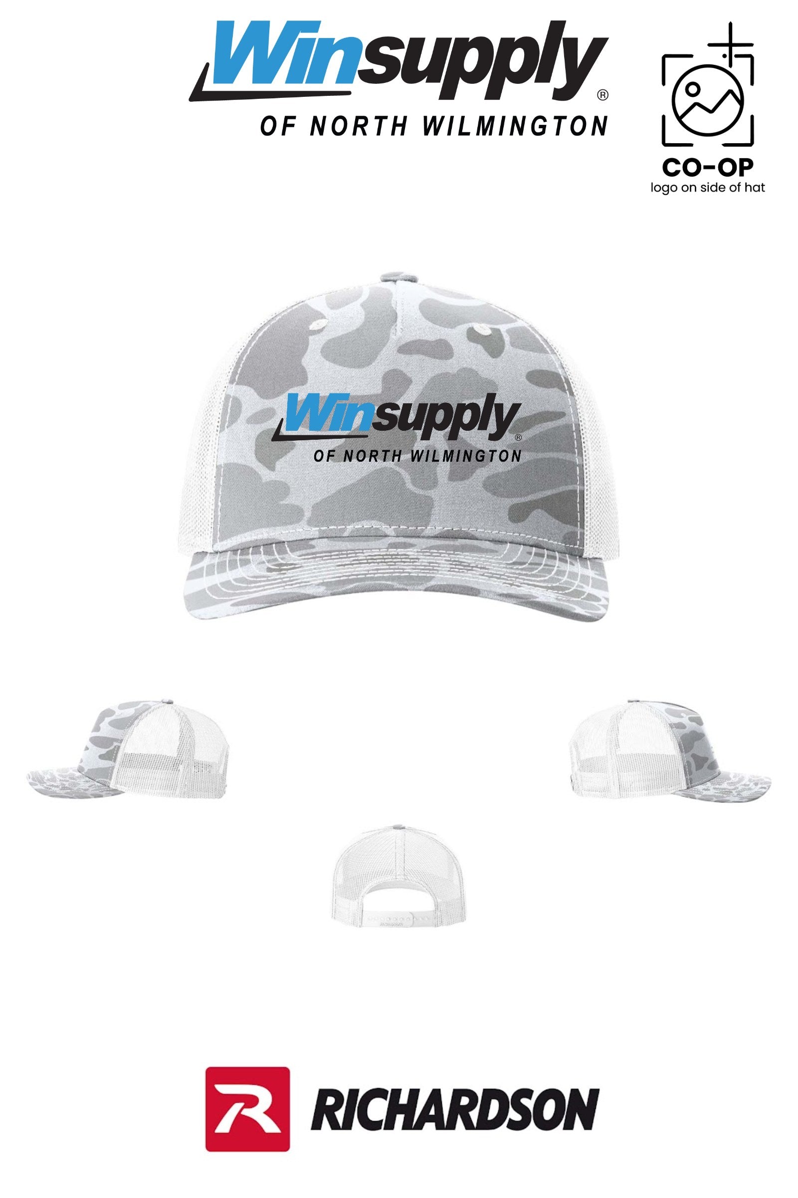 Richardson 112PFP Printed Five-Panel Trucker - Winsupply N Wilmington NC