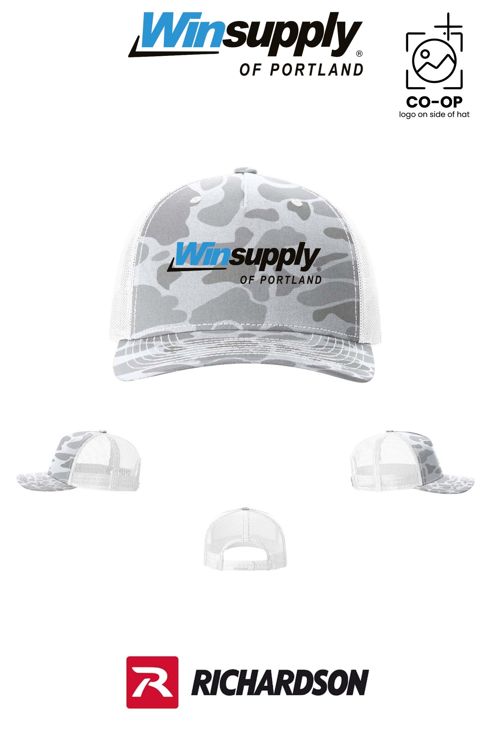 Richardson 112PFP Printed Five-Panel Trucker - Winsupply of Portland