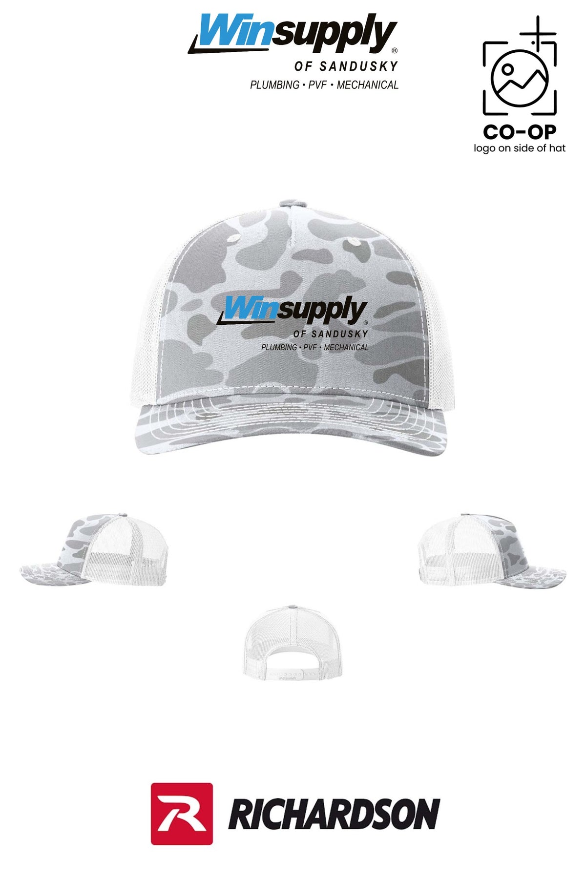 Richardson 112PFP Printed Five-Panel Trucker - Winsupply of Sandusky