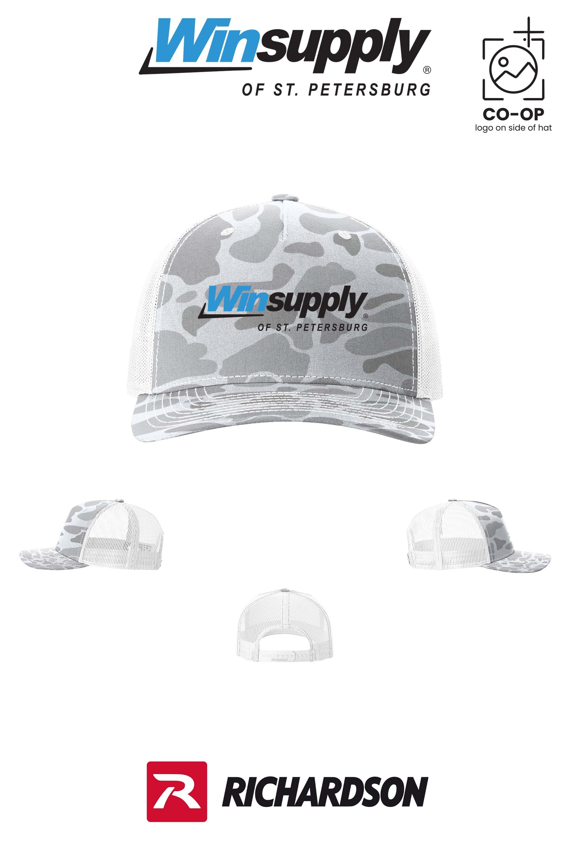 Richardson 112PFP Printed Five-Panel Trucker - Winsupply of St. Petersburg