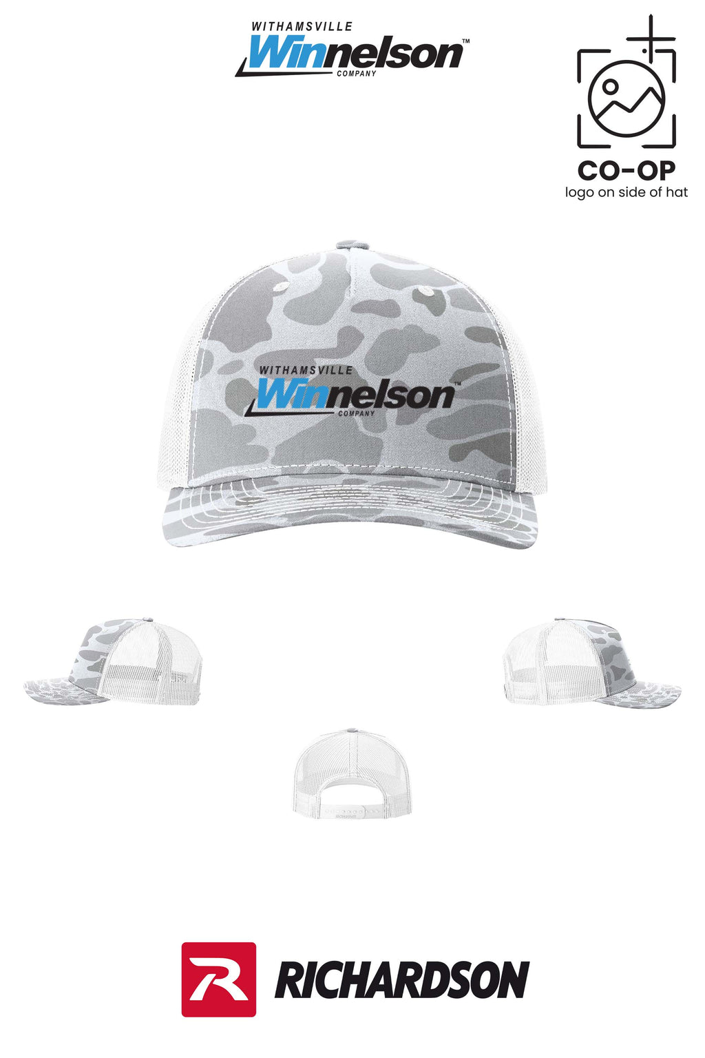Richardson 112PFP Printed Five-Panel Trucker - Withamsville Winnelson