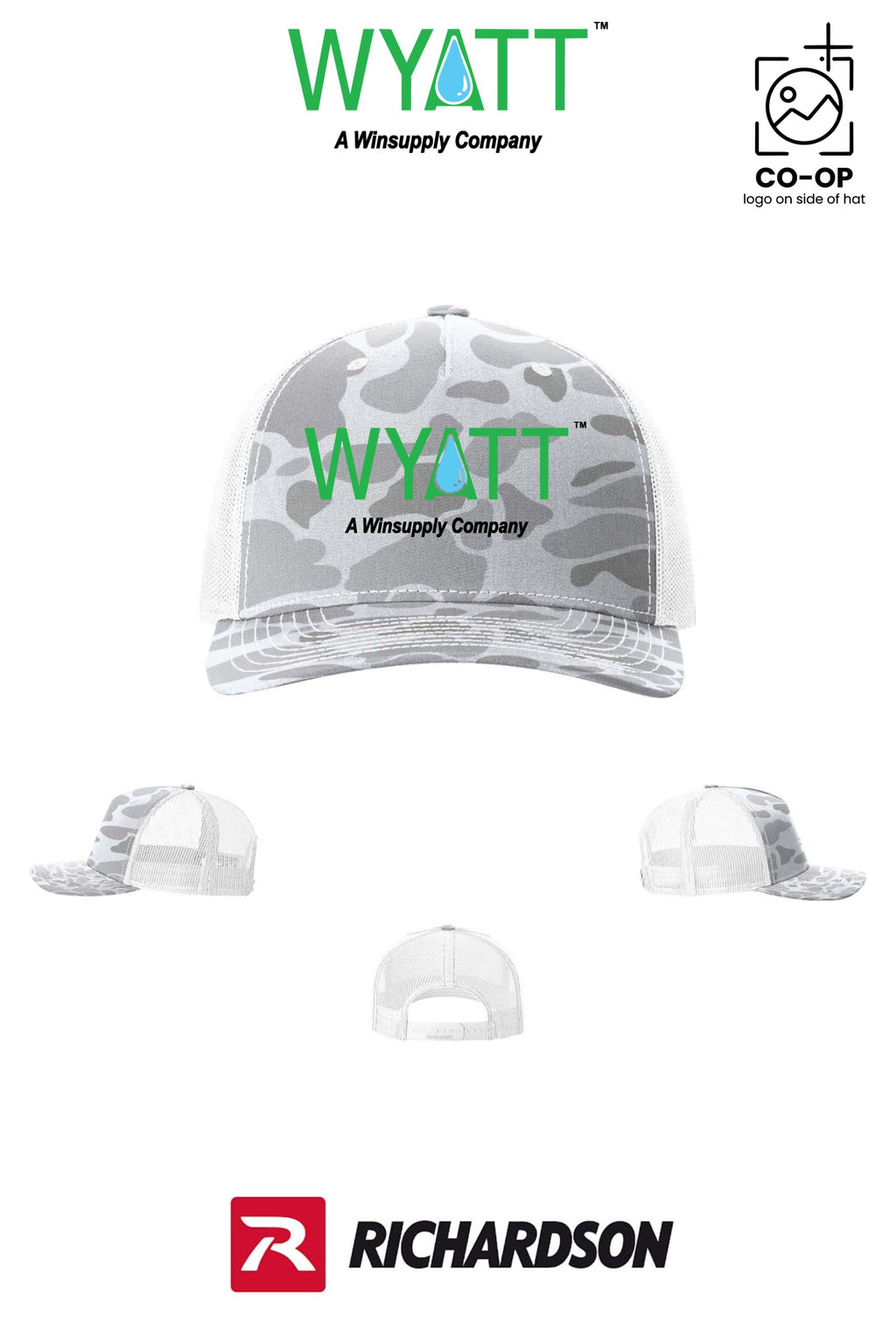 Richardson 112PFP Printed Five-Panel Trucker - Wyatt Irrigation of Santa Rosa