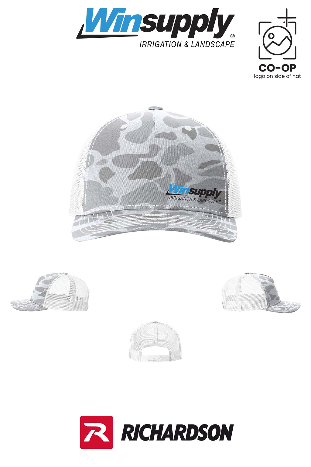 Richardson 112PFP Printed Five-Panel Trucker *offset logo* - Winsupply NE Albuquerque NM Co.