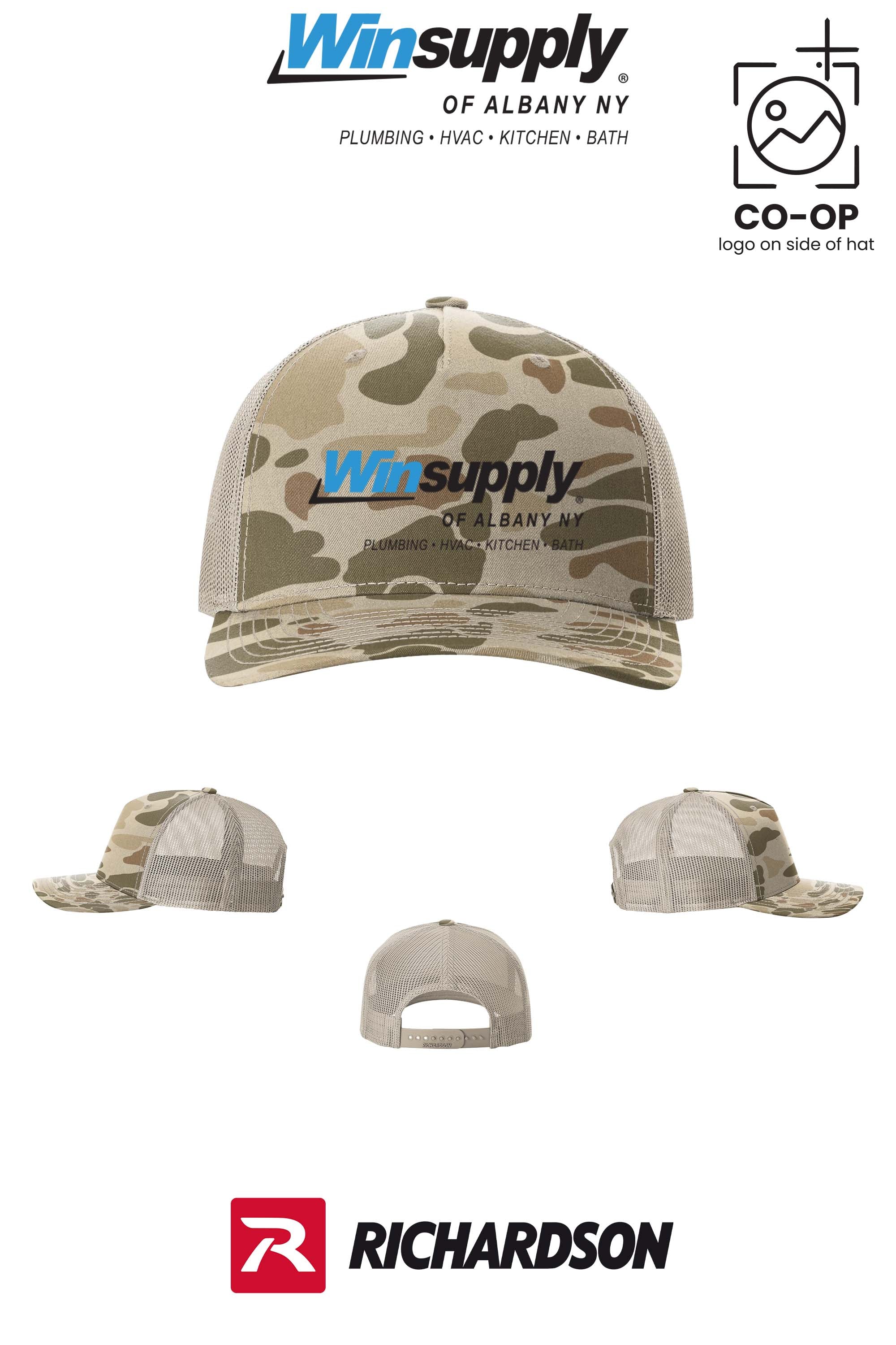 Richardson 112PFP Printed Five-Panel Trucker - Winsupply of Albany NY