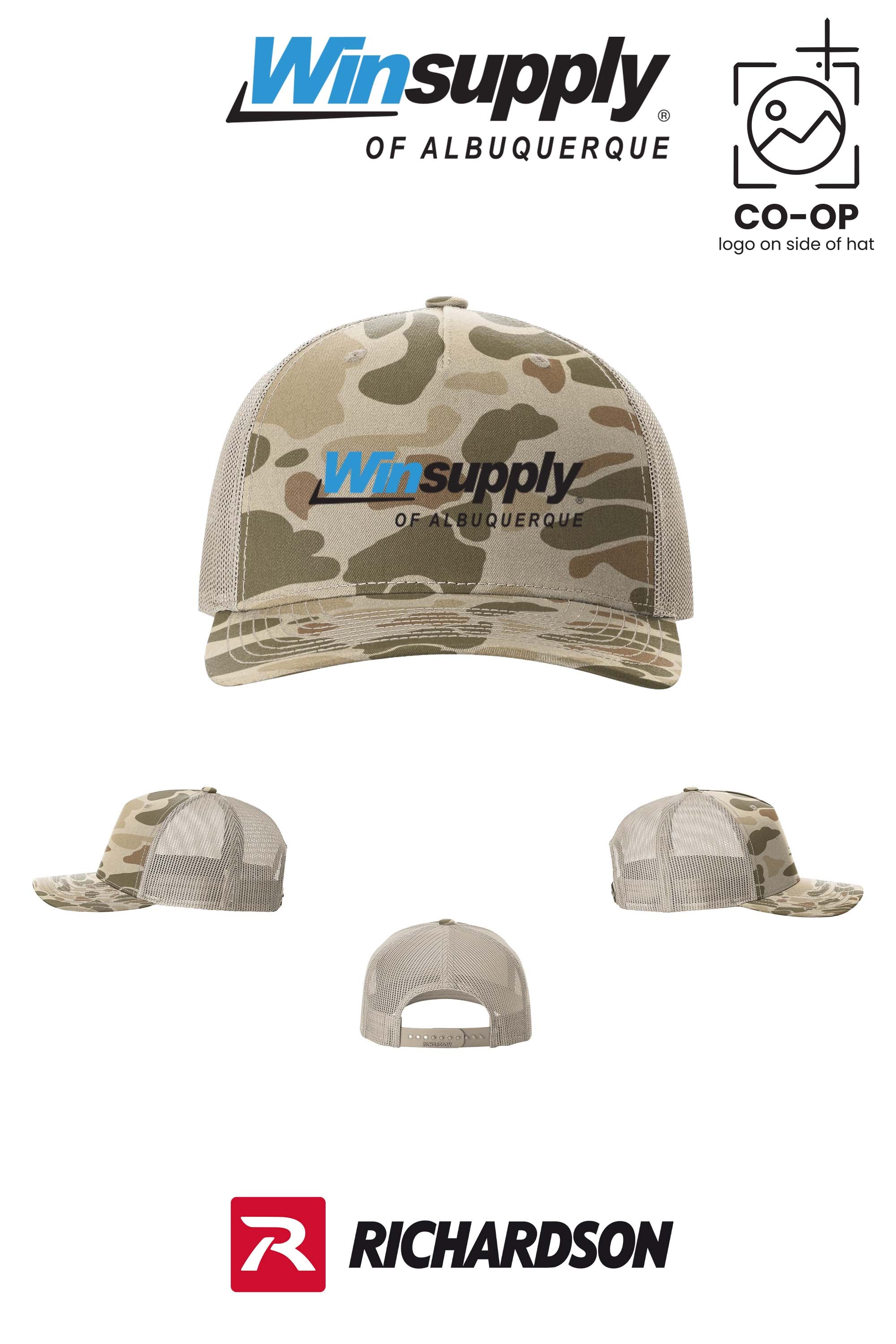 Richardson 112PFP Printed Five-Panel Trucker - Winsupply of Albuquerque