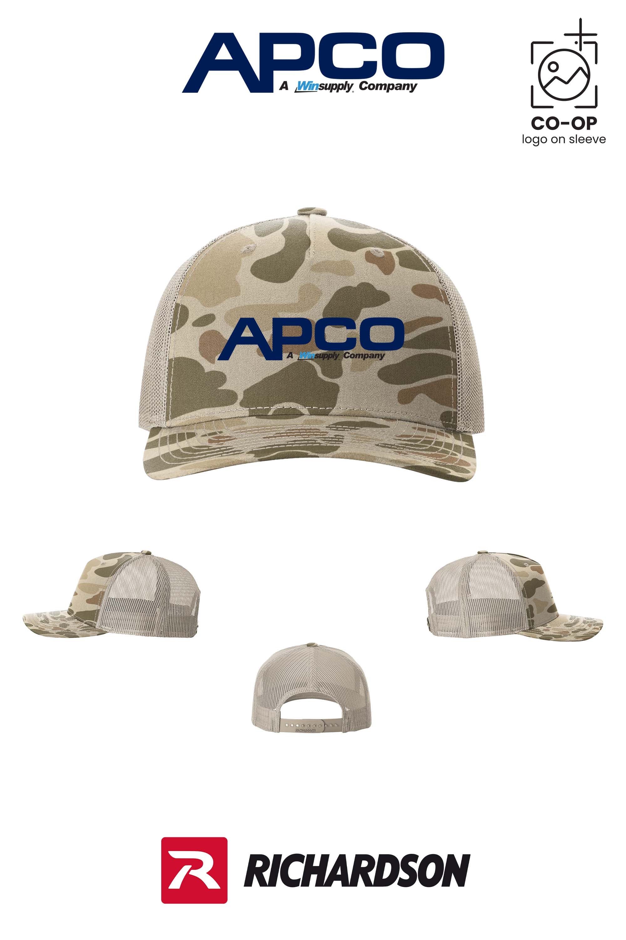 Richardson 112PFP Printed Five-Panel Trucker - APCO Supply - Indianapolis