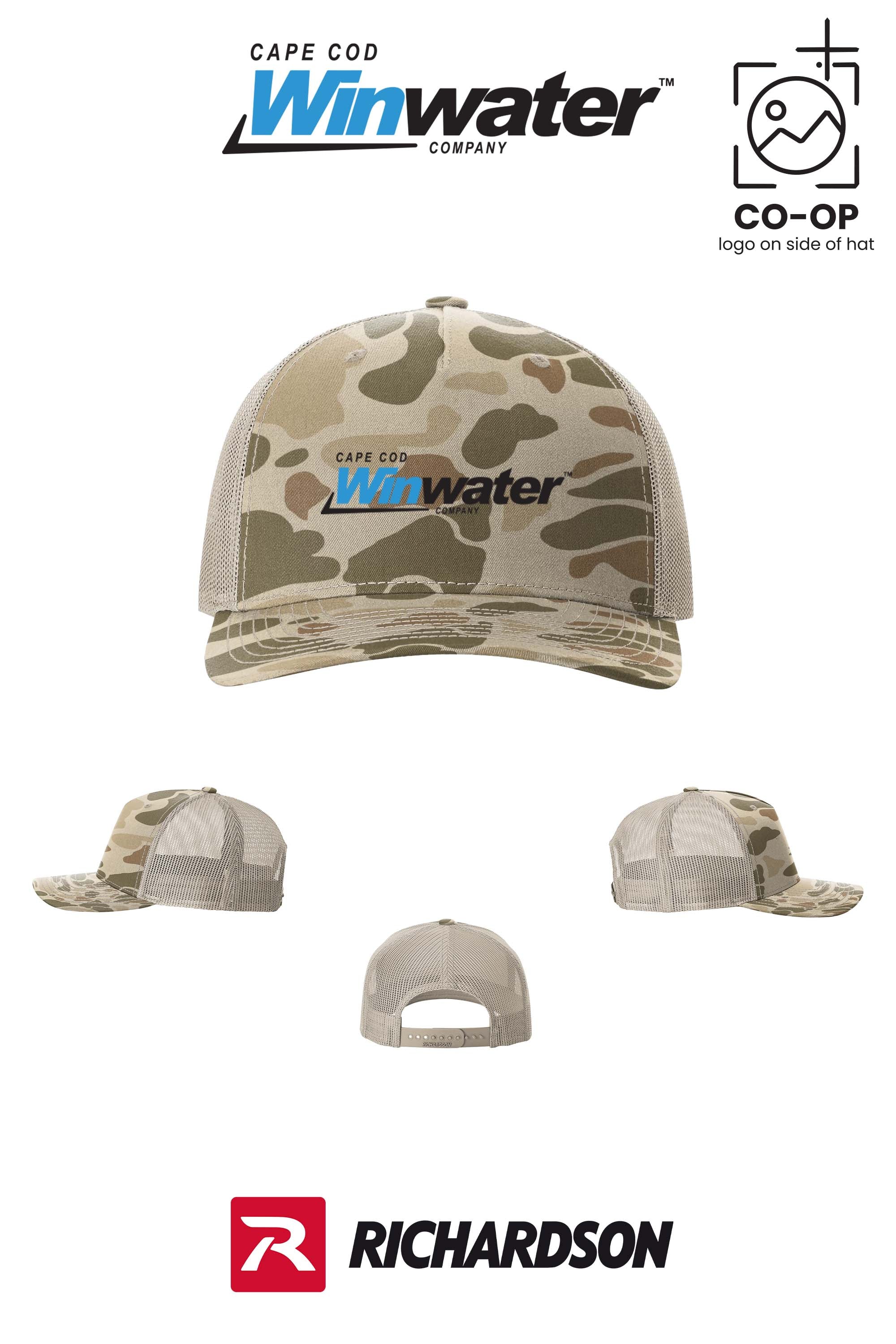 Richardson 112PFP Printed Five-Panel Trucker - Winwater Cape Cod