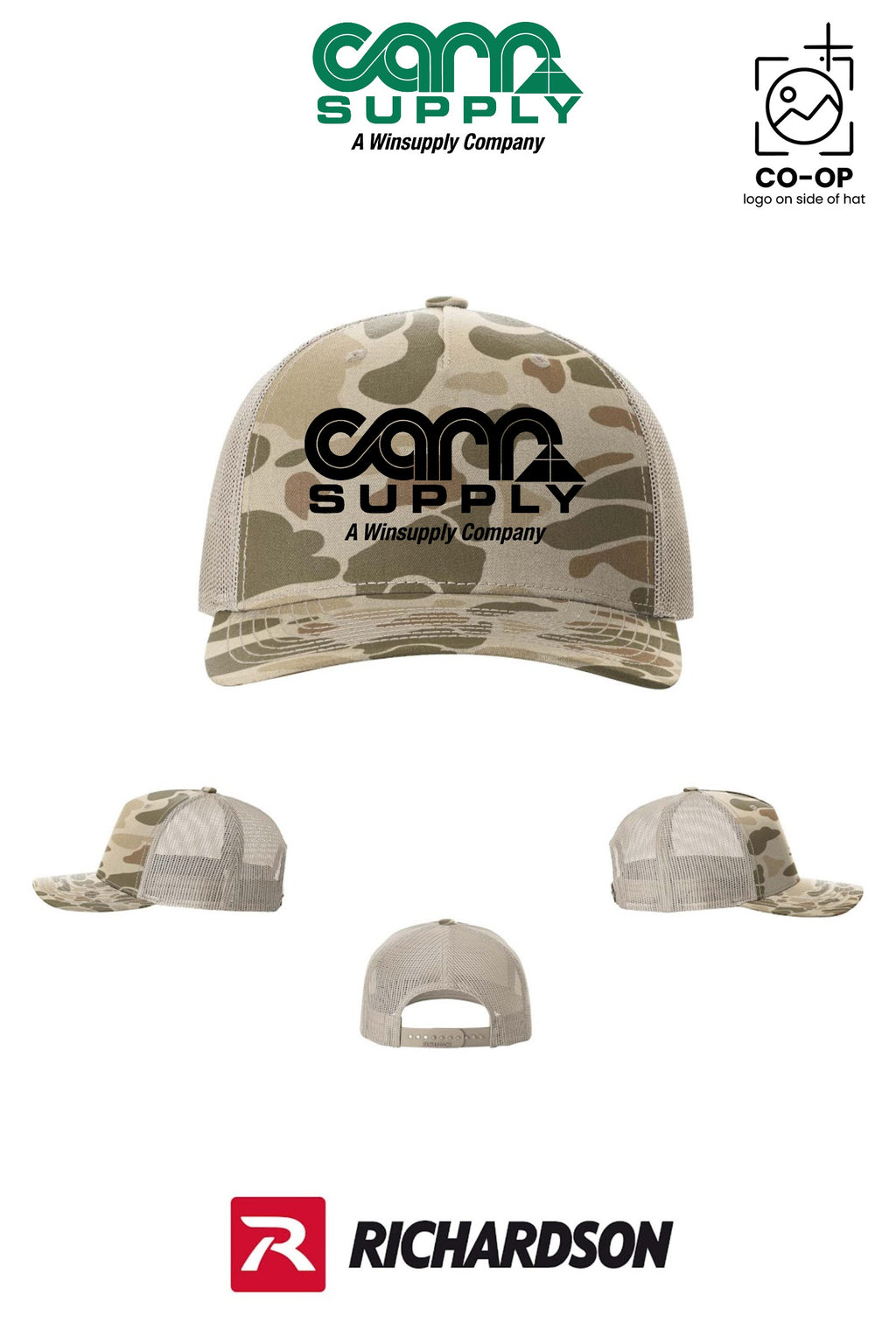 Richardson 112PFP Printed Five-Panel Trucker - Carr Supply - Lancaster