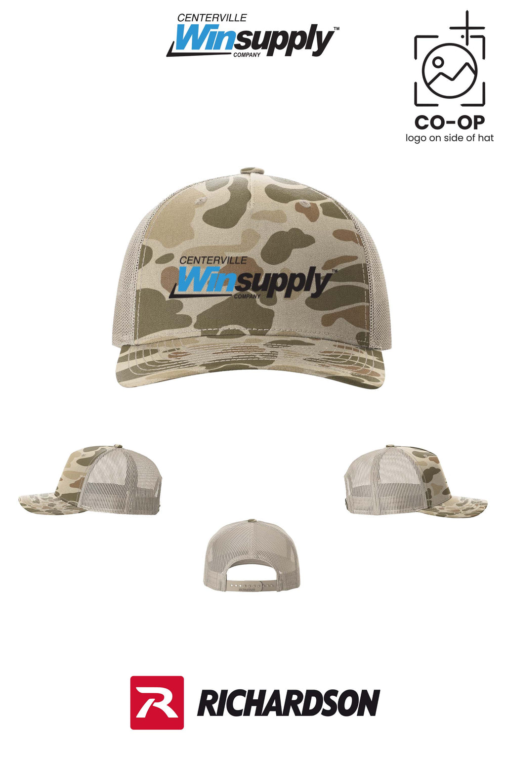 Richardson 112PFP Printed Five-Panel Trucker - Winsupply Centerville OH
