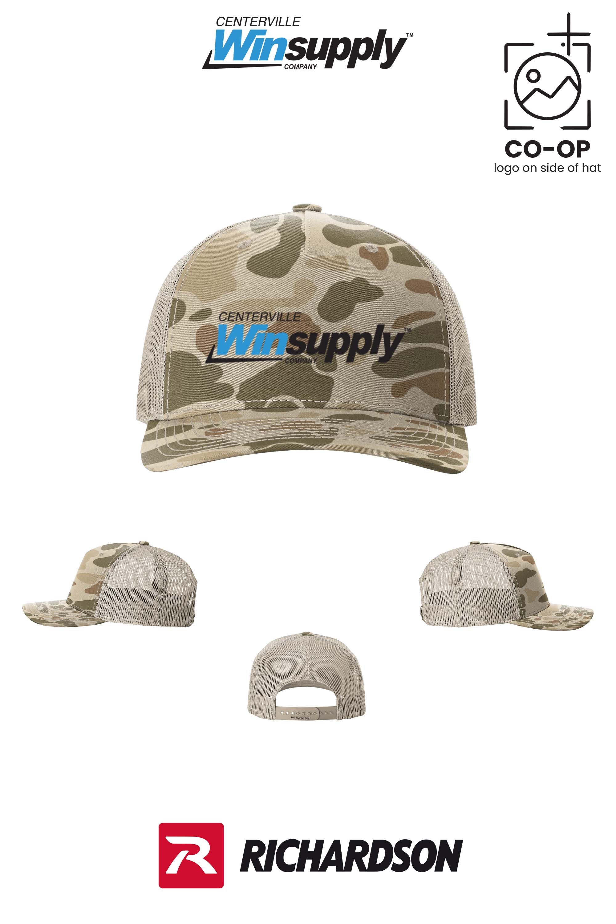 Richardson 112PFP Printed Five-Panel Trucker - Winsupply Centerville OH