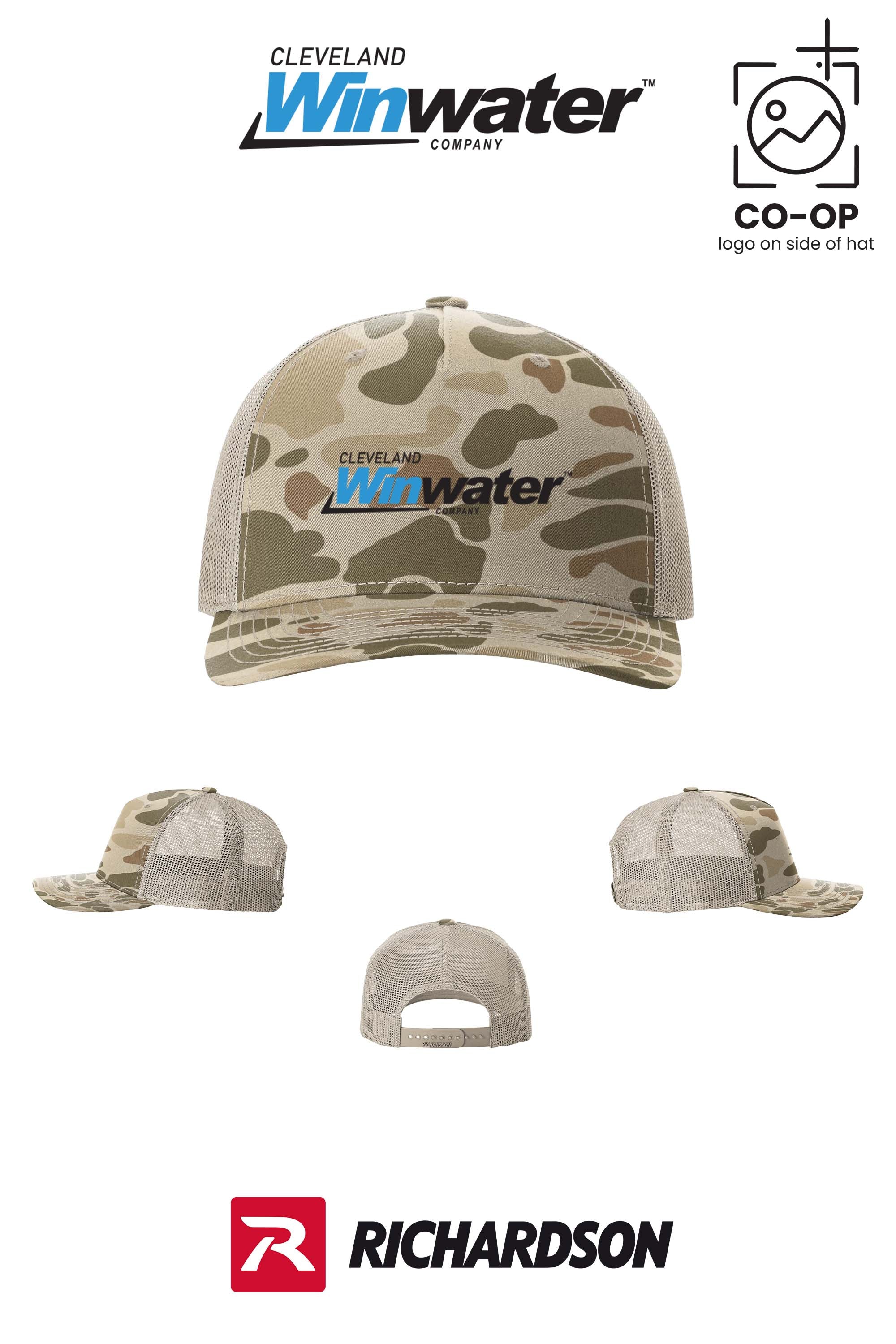 Richardson 112PFP Printed Five-Panel Trucker - Winwater of Cleveland