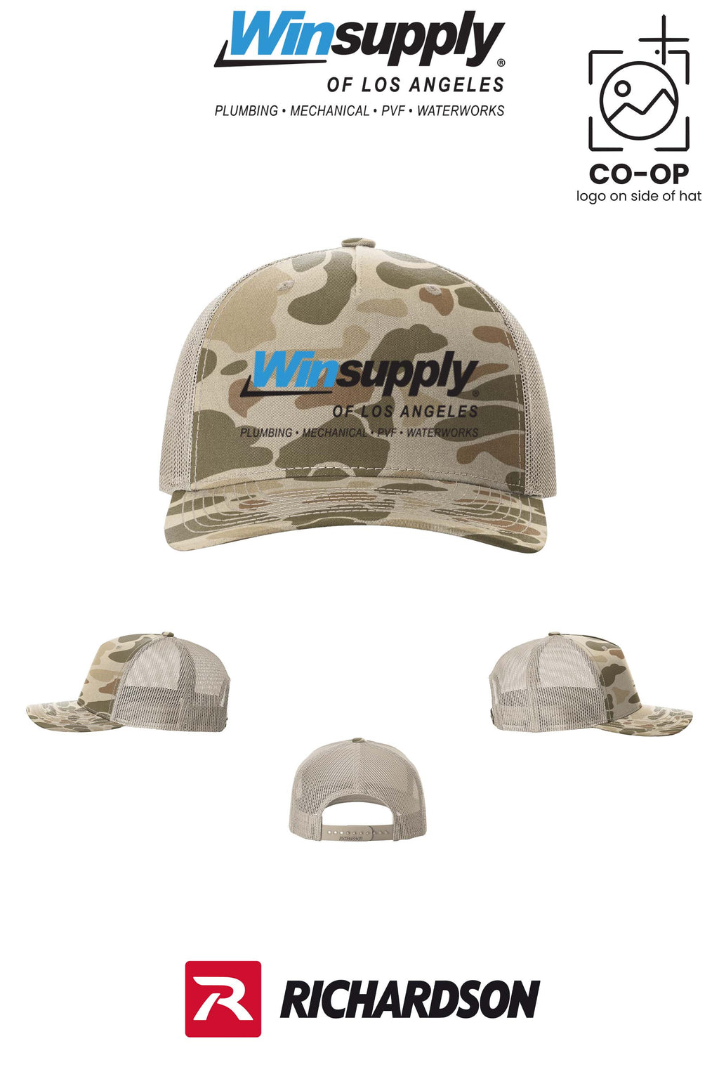 Richardson 112PFP Printed Five-Panel Trucker - Winsupply of Los Angeles