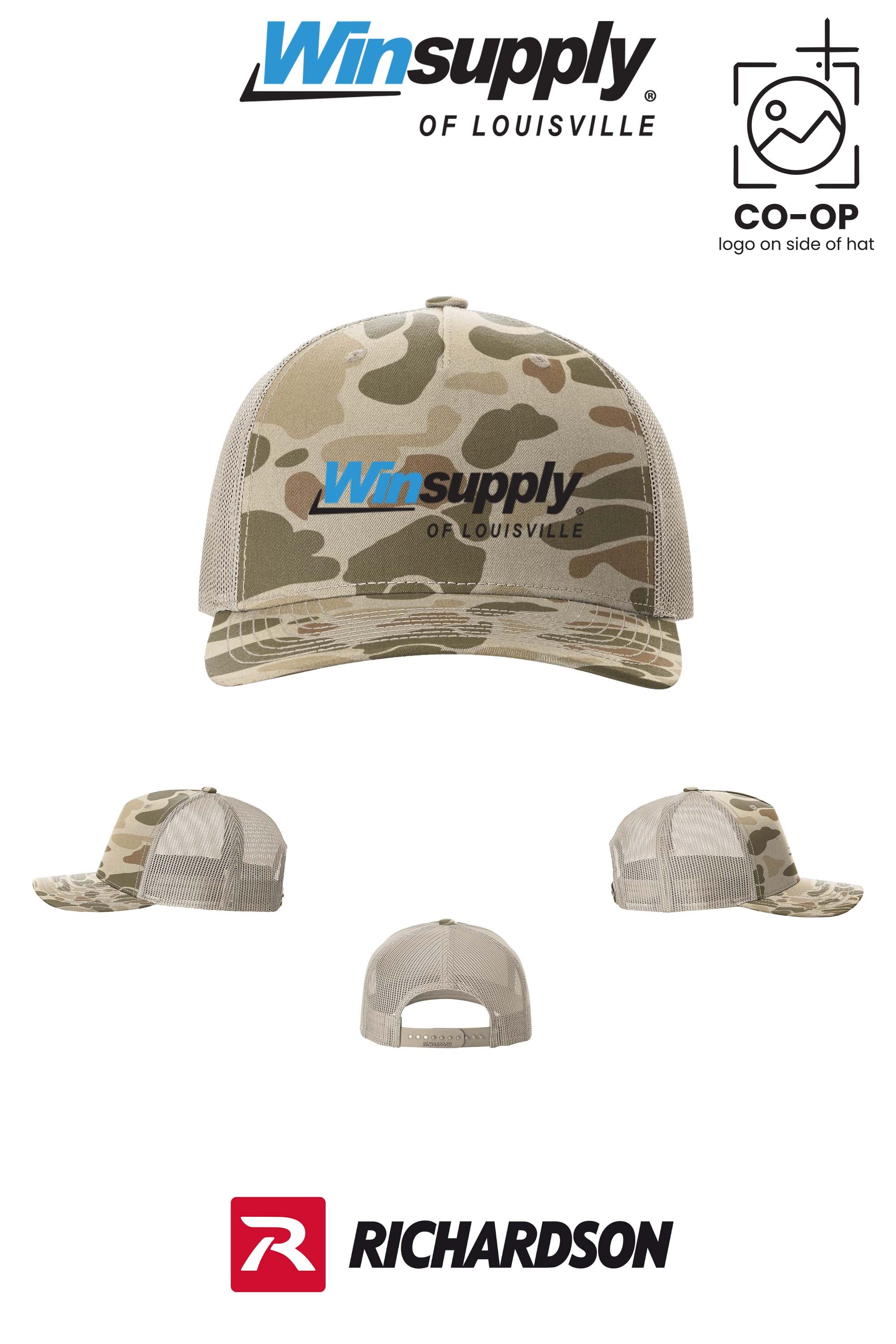 Richardson 112PFP Printed Five-Panel Trucker - Winsupply of Louisville KY