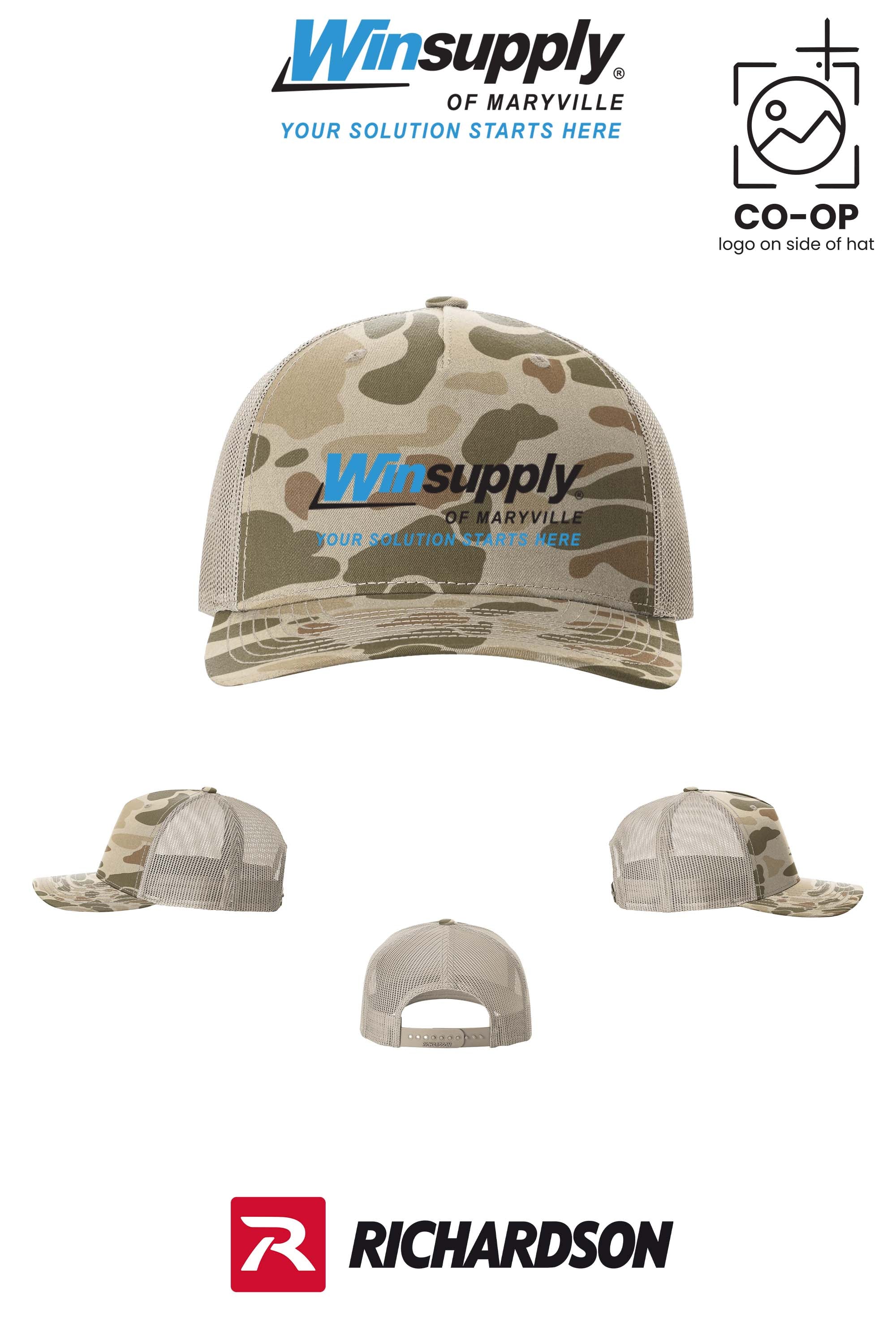 Richardson 112PFP Printed Five-Panel Trucker - Winsupply of Maryville