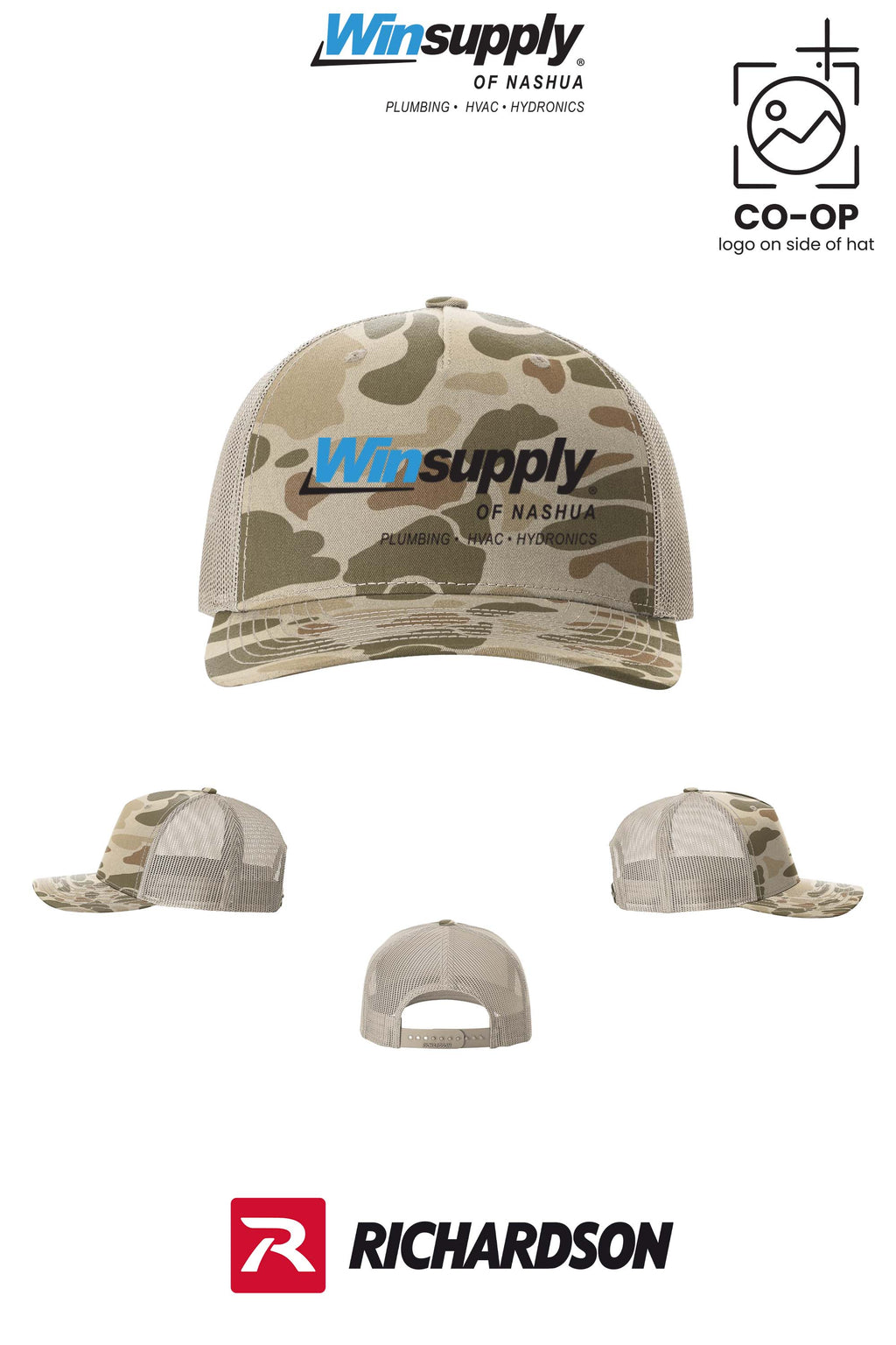 Richardson 112PFP Printed Five-Panel Trucker - Winsupply of Nashua