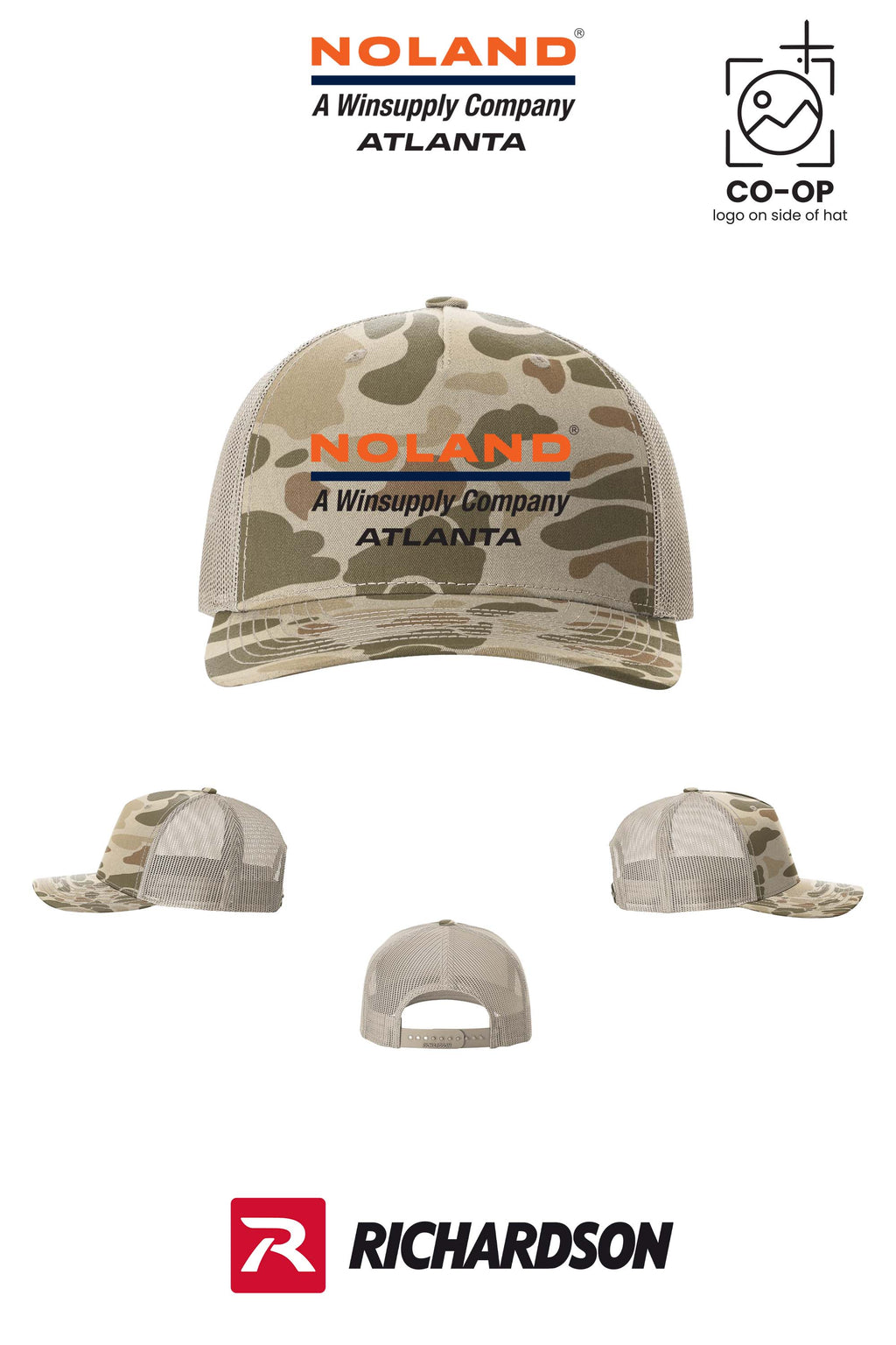 Richardson 112PFP Printed Five-Panel Trucker - Atlanta Noland