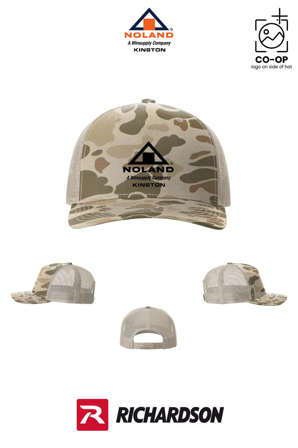 Richardson 112PFP Printed Five-Panel Trucker - Kinston Noland