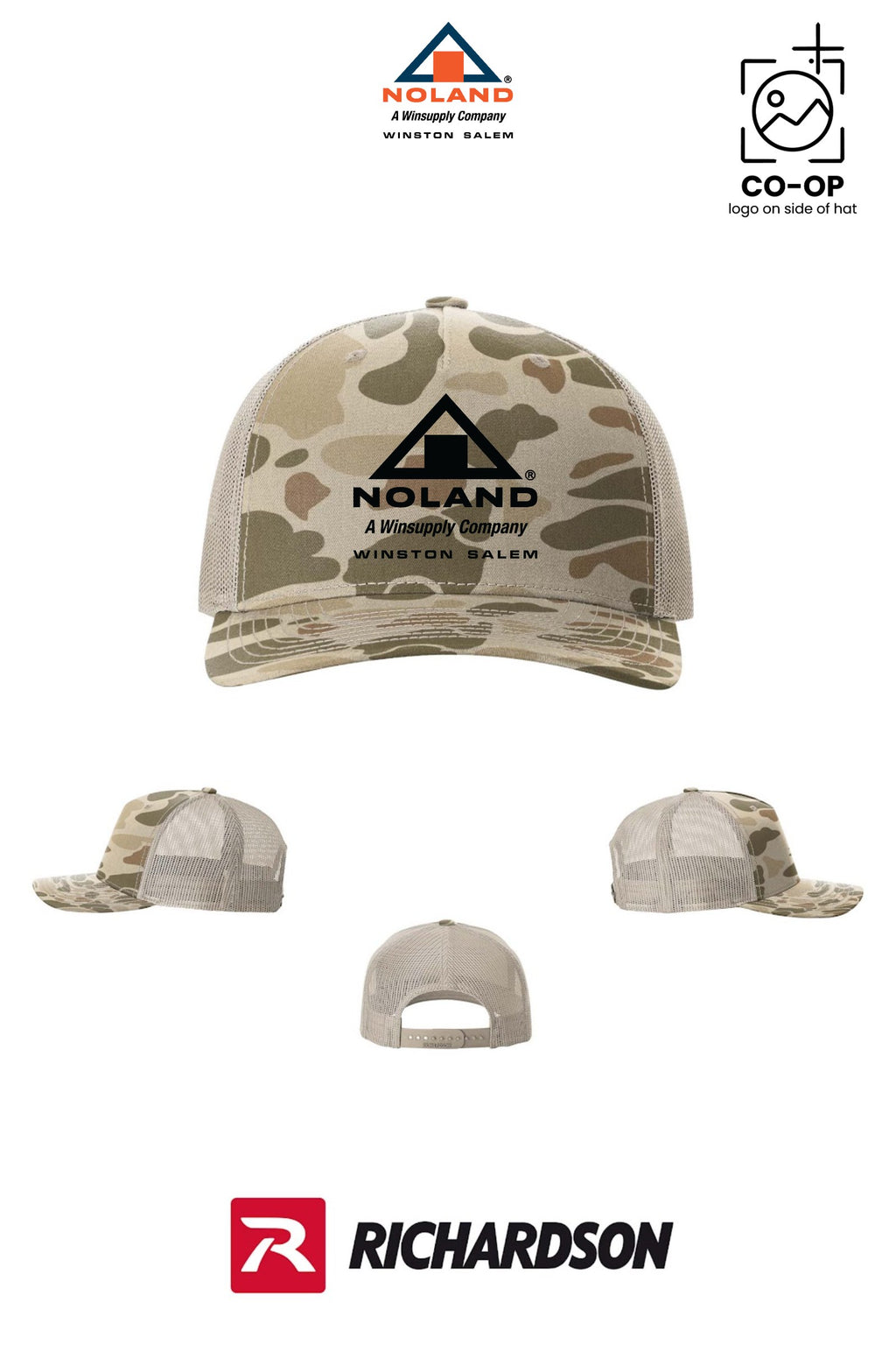 Richardson 112PFP Printed Five-Panel Trucker - Winston Salem Noland