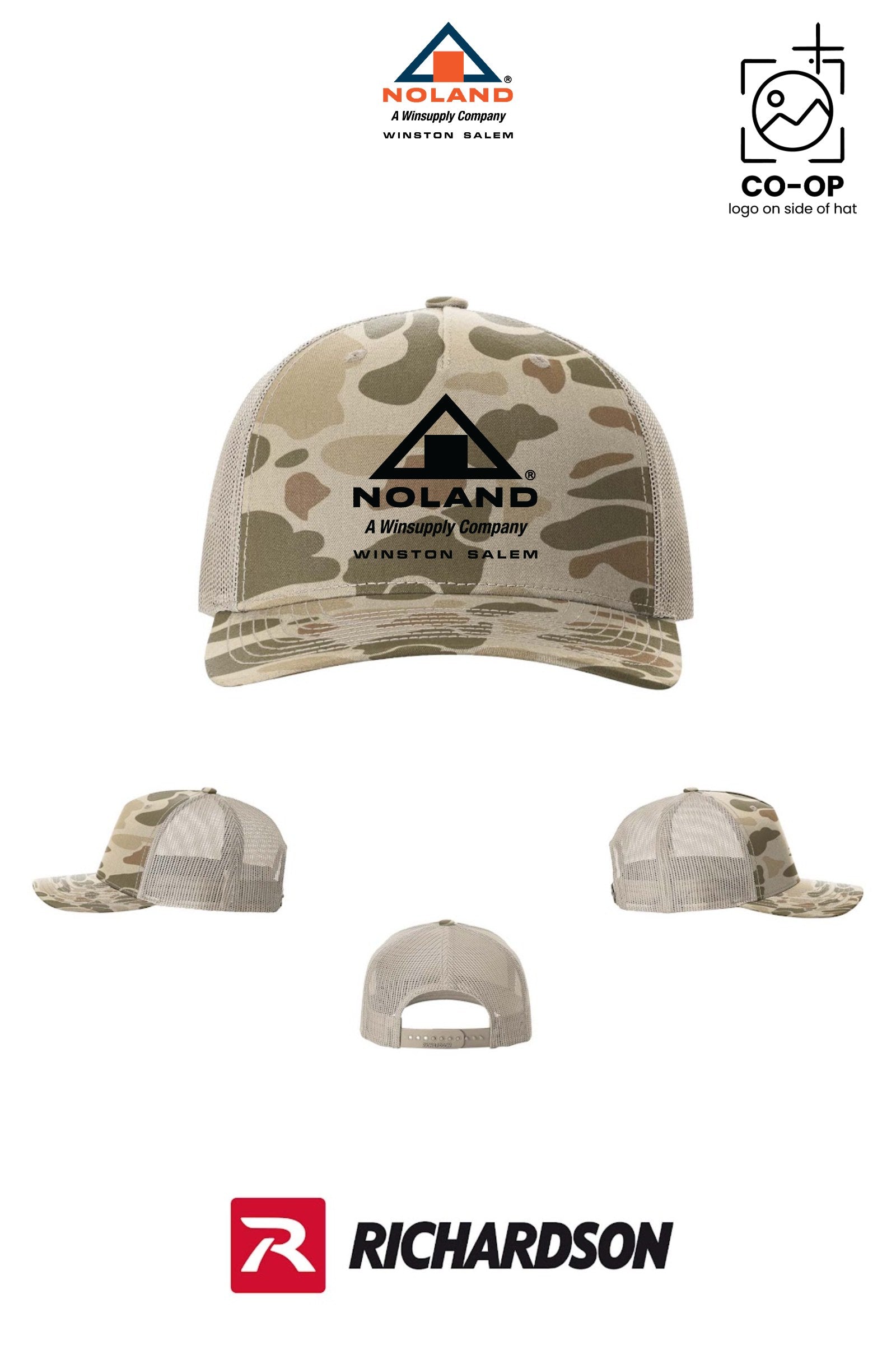 Richardson 112PFP Printed Five-Panel Trucker - Winston Salem Noland