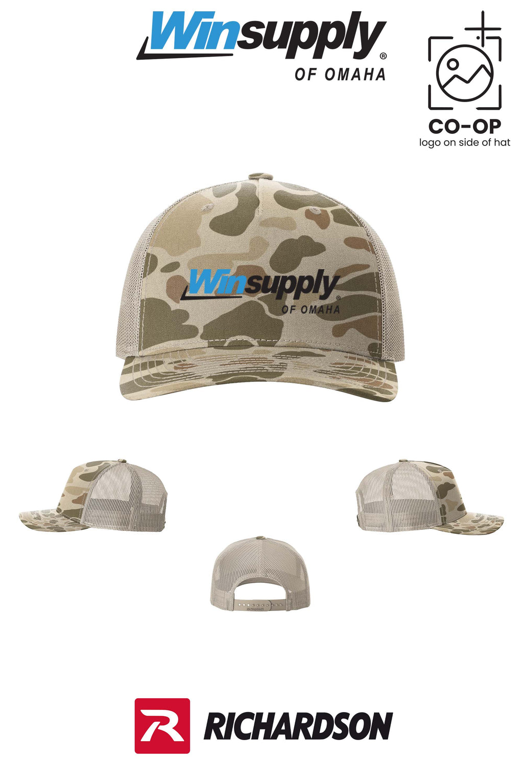 Richardson 112PFP Printed Five-Panel Trucker - Winsupply of Omaha