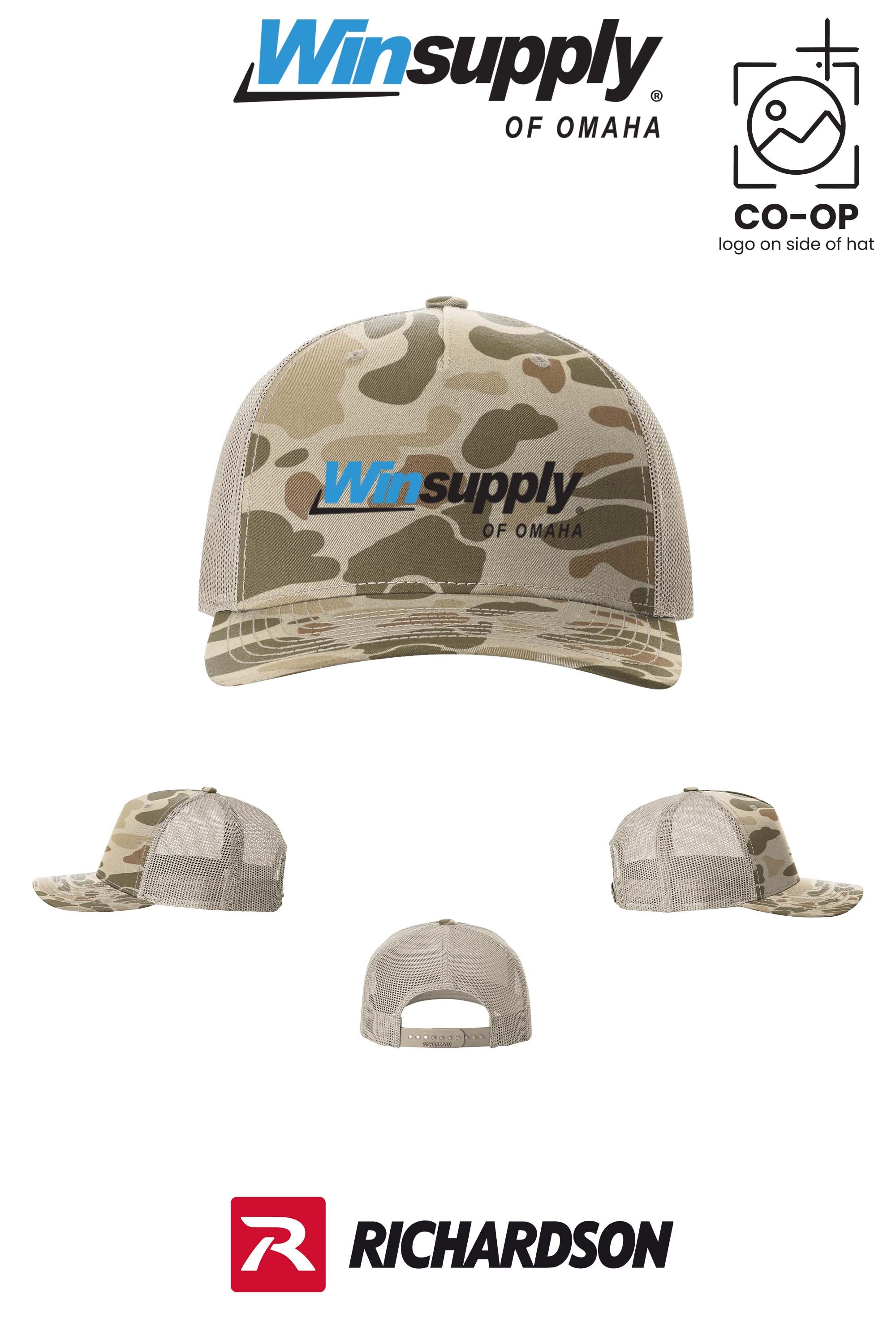Richardson 112PFP Printed Five-Panel Trucker - Winsupply of Omaha