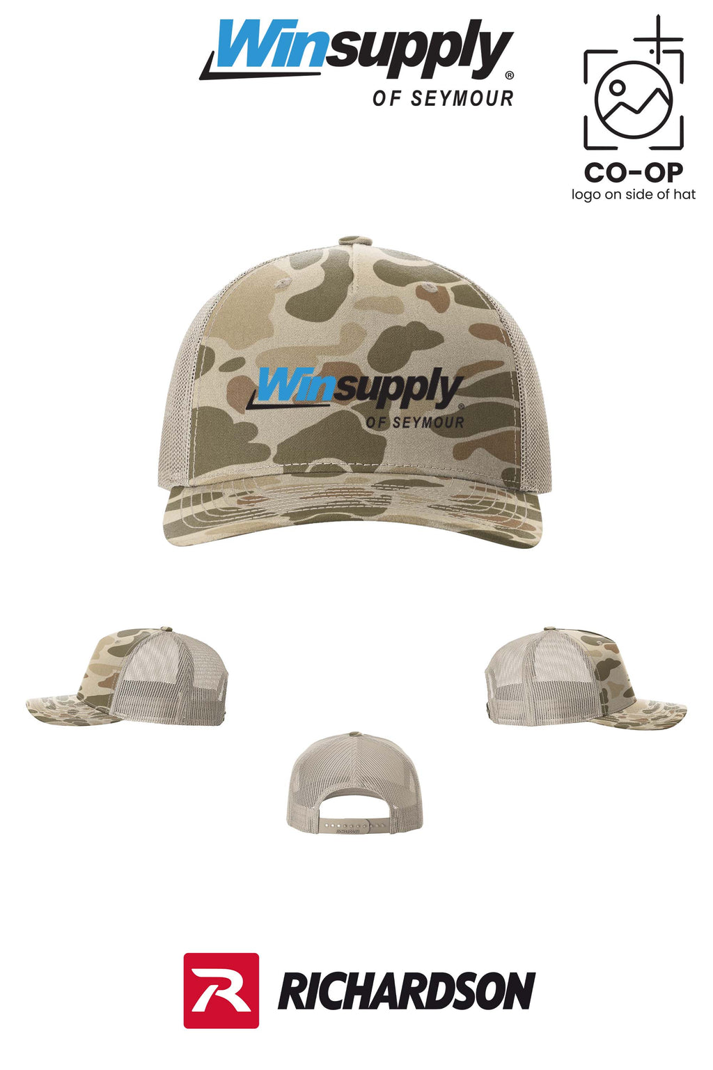 Richardson 112PFP Printed Five-Panel Trucker - Winsupply of Seymour IN