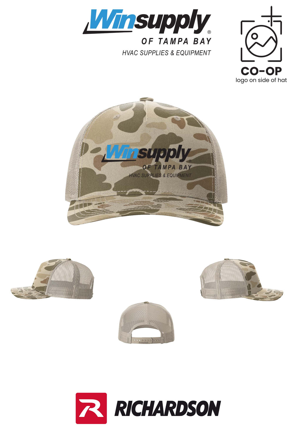 Richardson 112PFP Printed Five-Panel Trucker - Winsupply of Tampa Bay