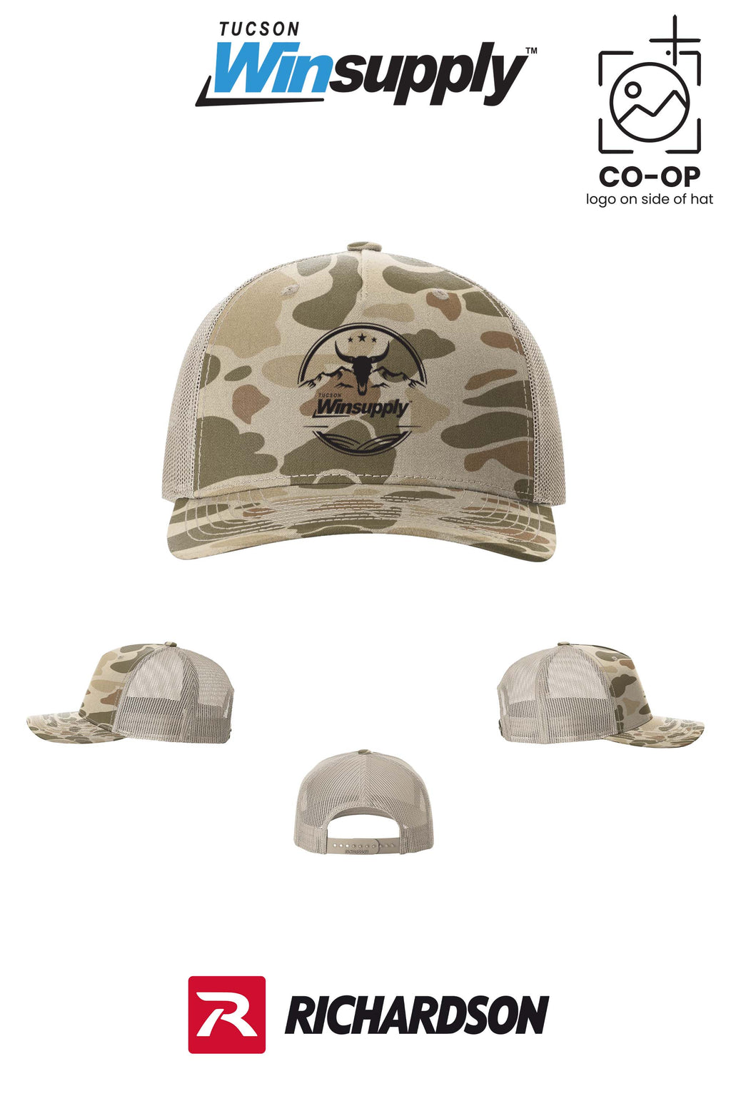 Richardson 112PFP Printed Five-Panel Trucker - Winsupply Tucson AZ