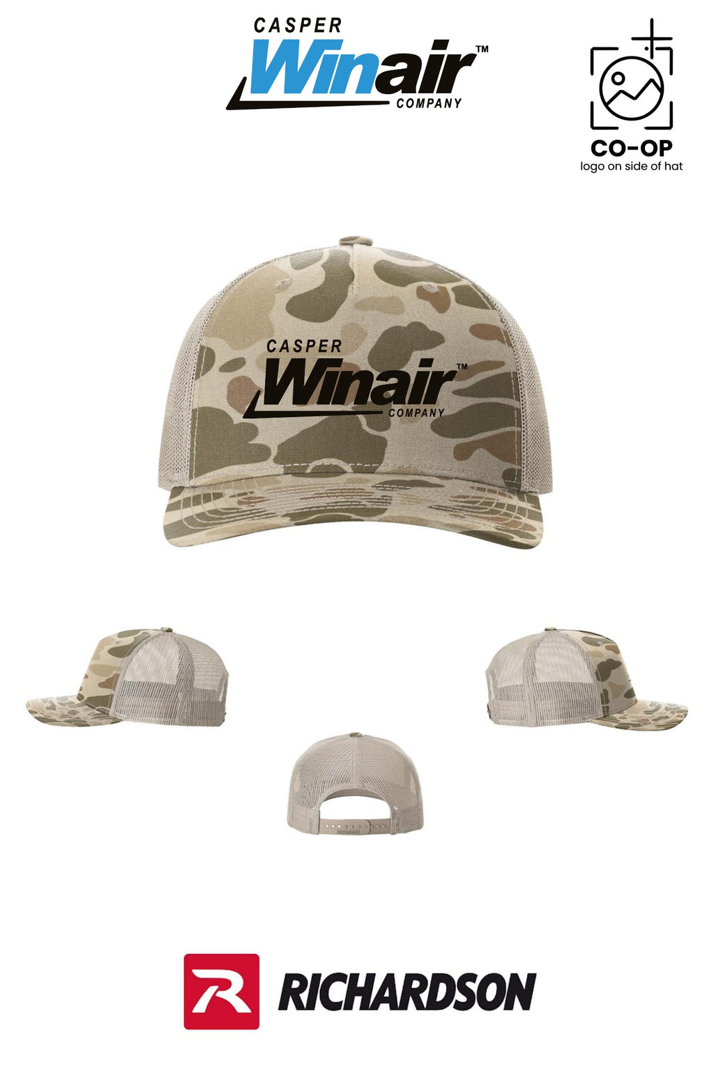 Richardson 112PFP Printed Five-Panel Trucker - Casper Winair