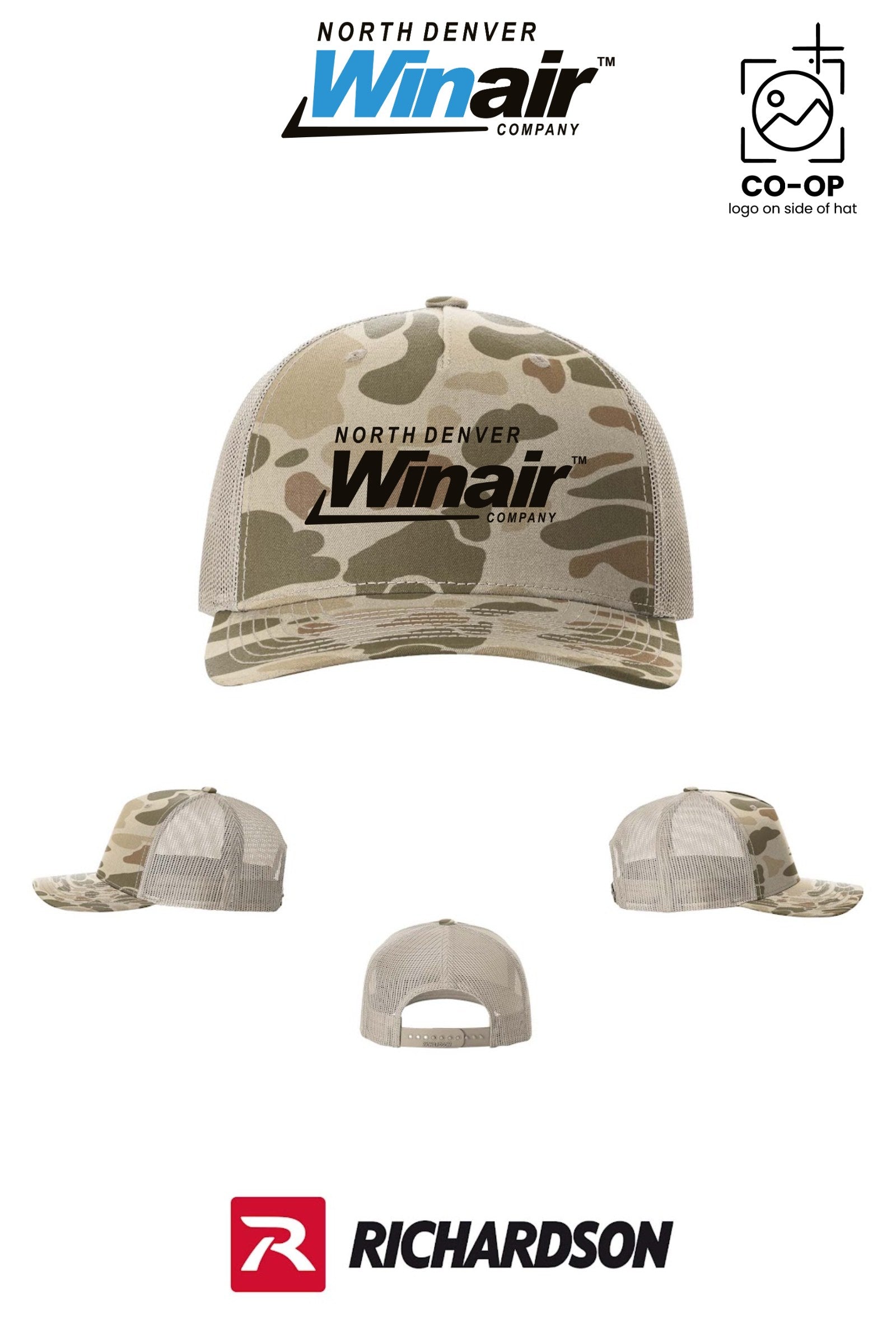 Richardson 112PFP Printed Five-Panel Trucker - North Denver Winair