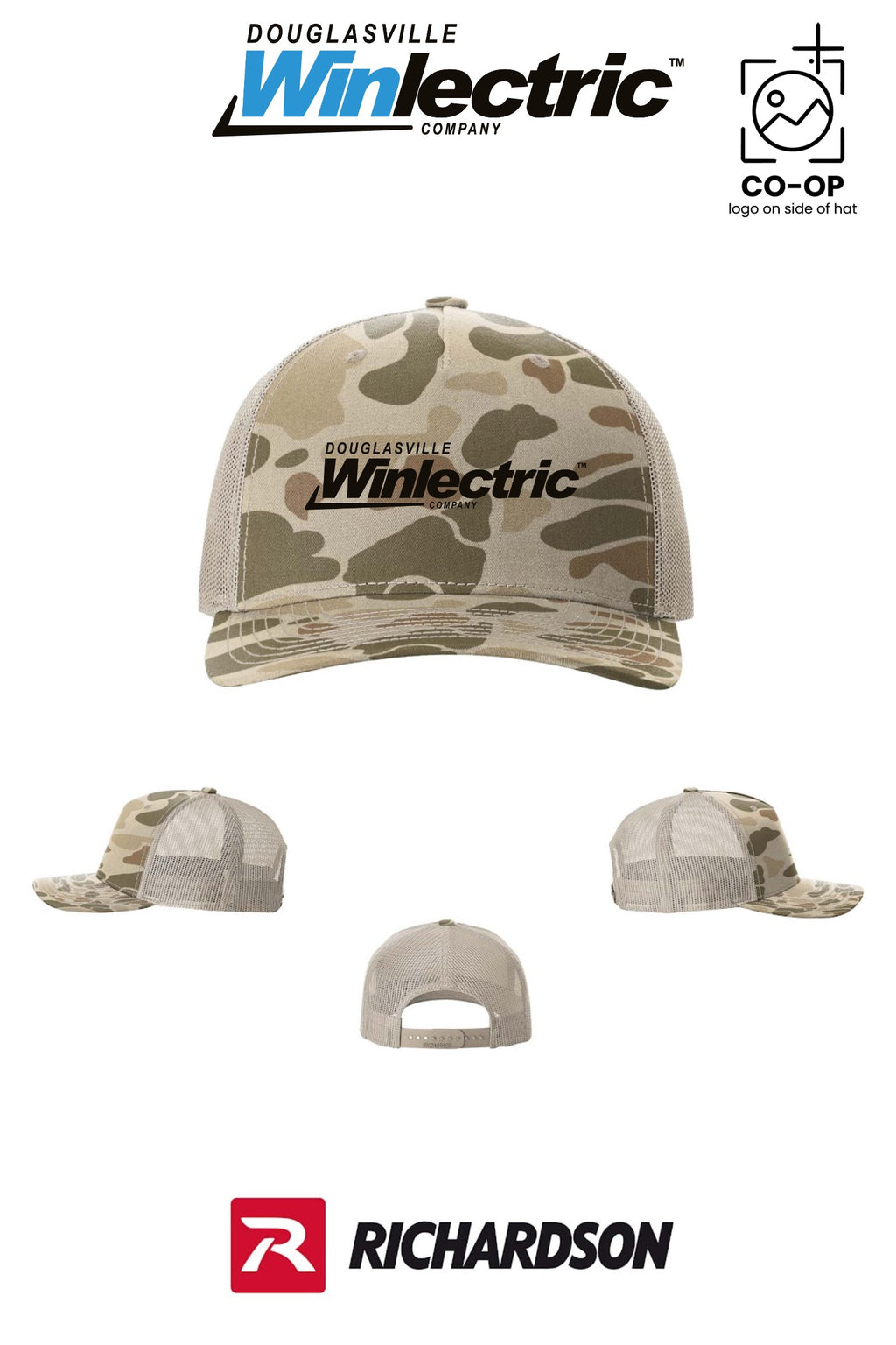 Richardson 112PFP Printed Five-Panel Trucker - Douglasville Winlectric