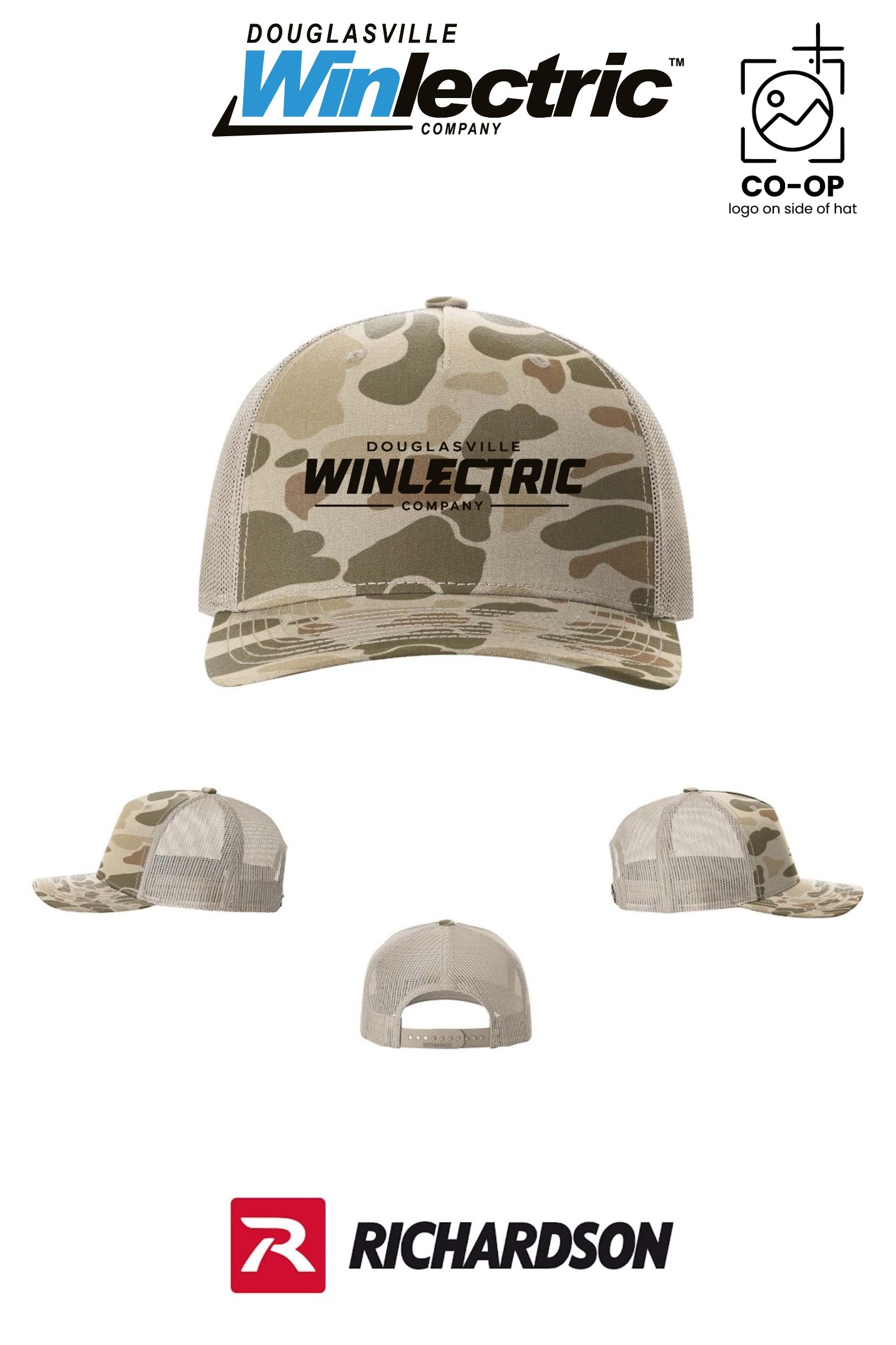 Richardson 112PFP Printed Five-Panel Trucker - Douglasville Winlectric