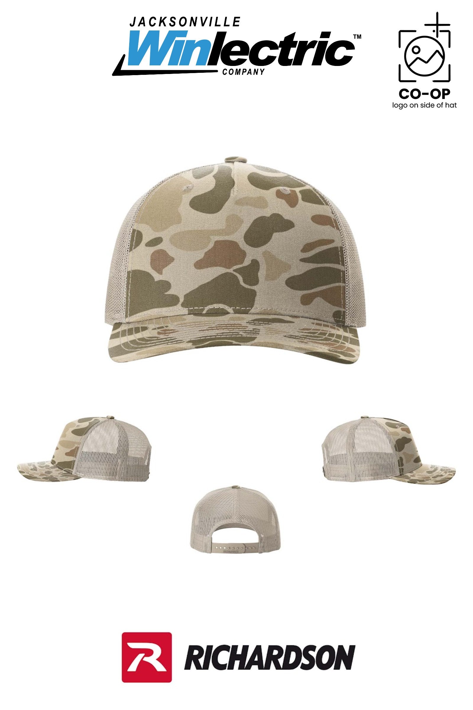 Richardson 112PFP Printed Five-Panel Trucker - Jacksonville Winlectric