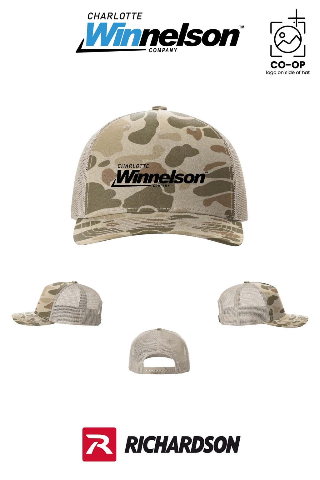 Richardson 112PFP Printed Five-Panel Trucker - Charlotte Winnelson