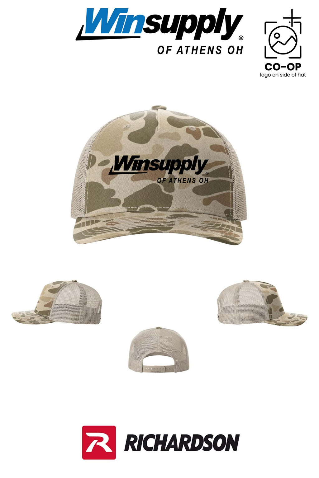 Richardson 112PFP Printed Five-Panel Trucker - Winsupply of Athens OH
