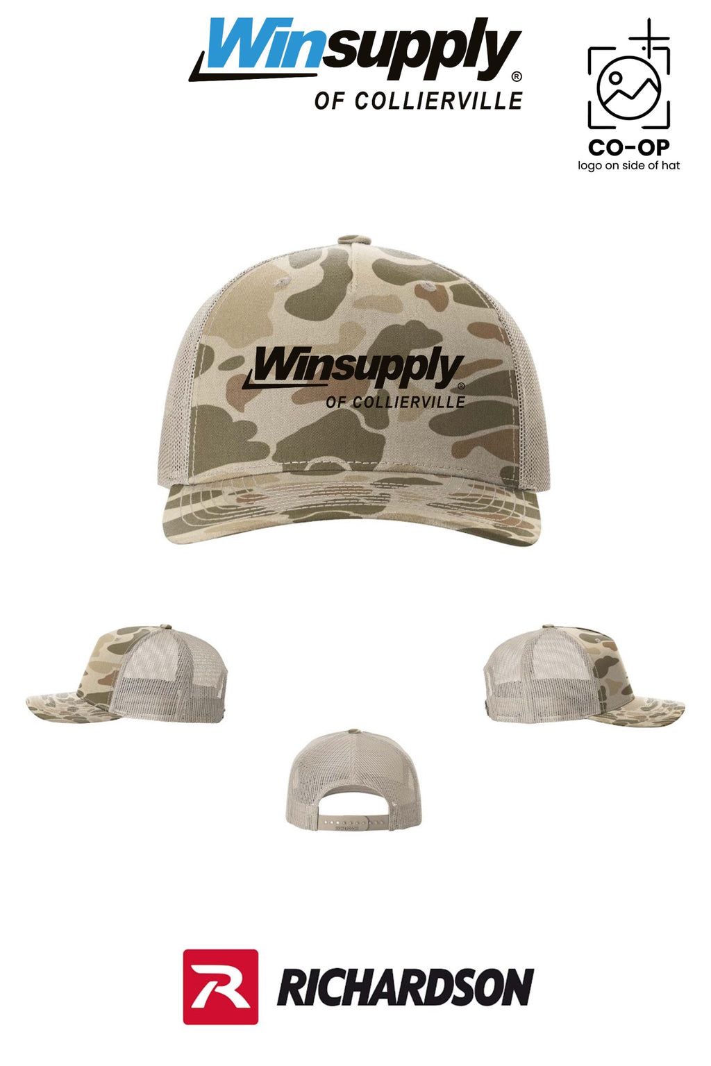 Richardson 112PFP Printed Five-Panel Trucker - Winsupply of Collierville