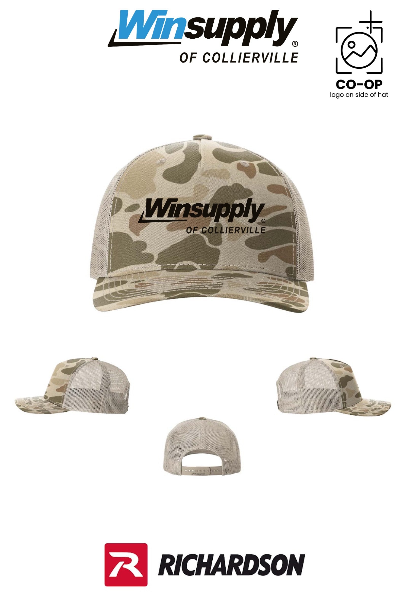 Richardson 112PFP Printed Five-Panel Trucker - Winston Salem Noland