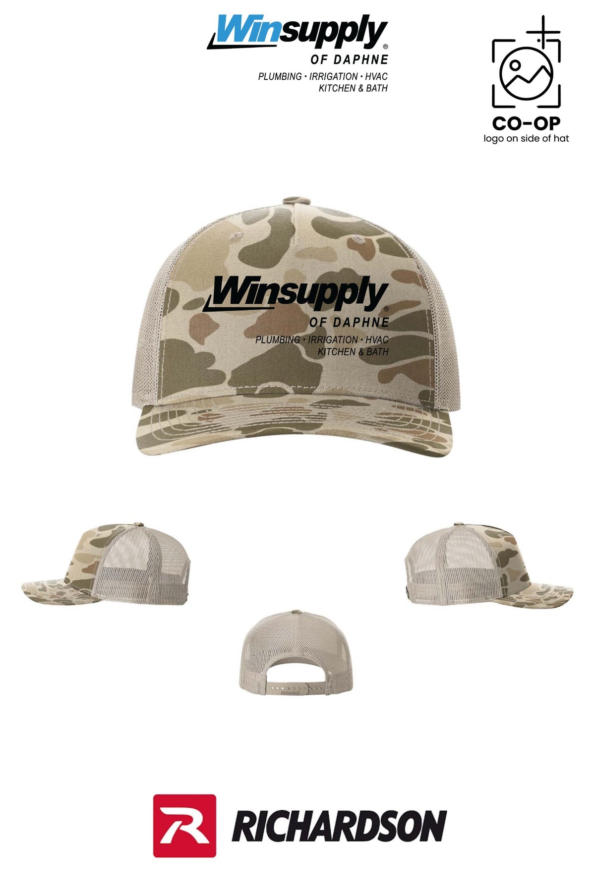 Richardson 112PFP Printed Five-Panel Trucker - Winsupply of Daphne
