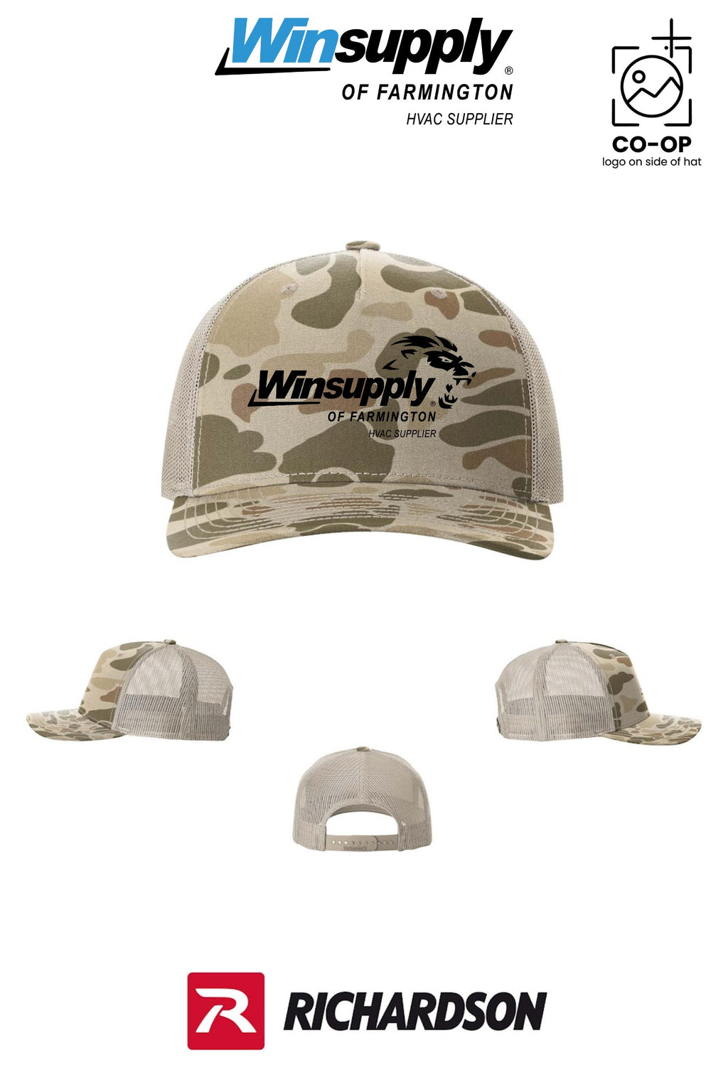 Richardson 112PFP Printed Five-Panel Trucker - Winsupply of Farmington