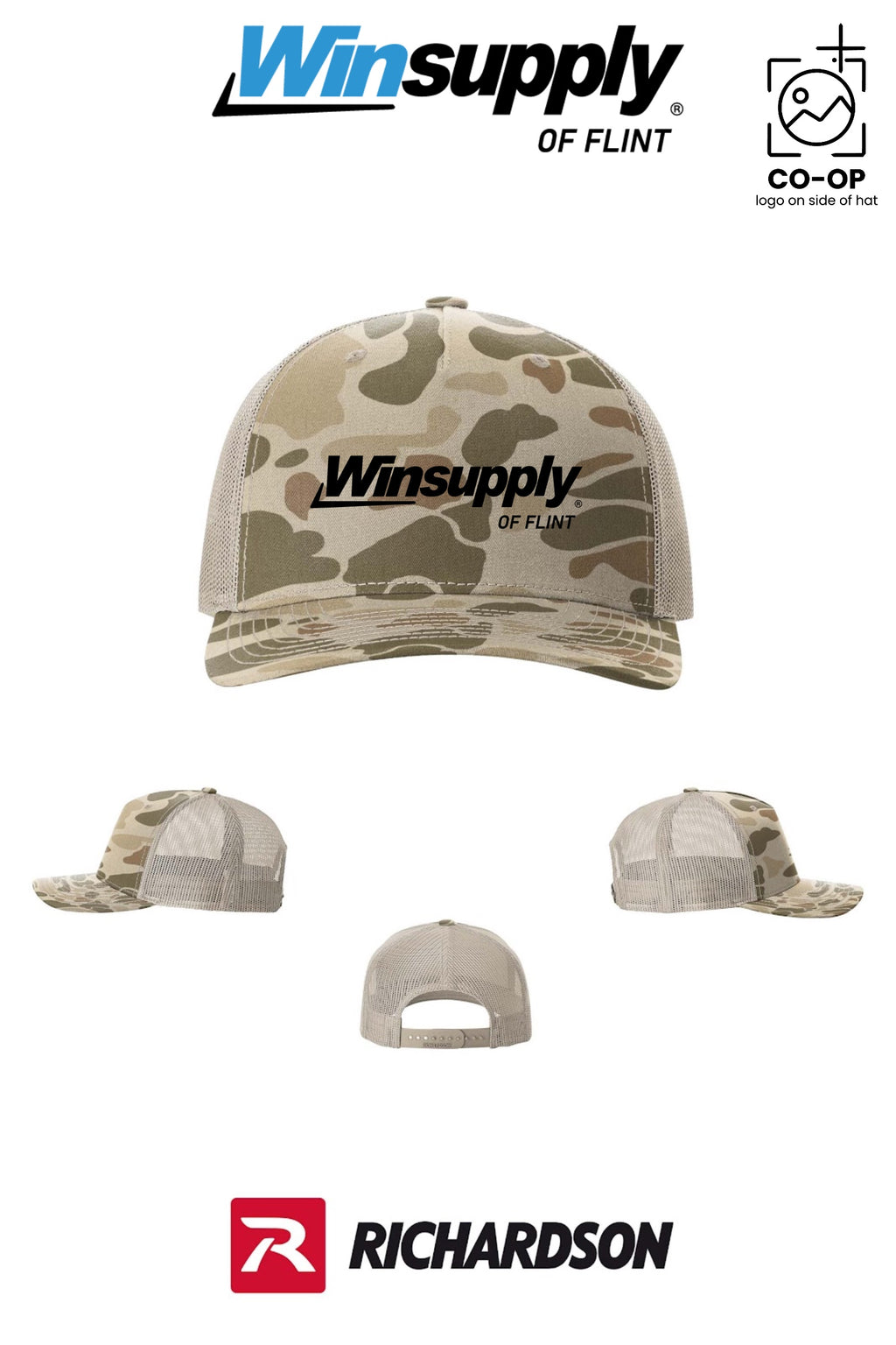 Richardson 112PFP Printed Five-Panel Trucker - Winsupply of Flint