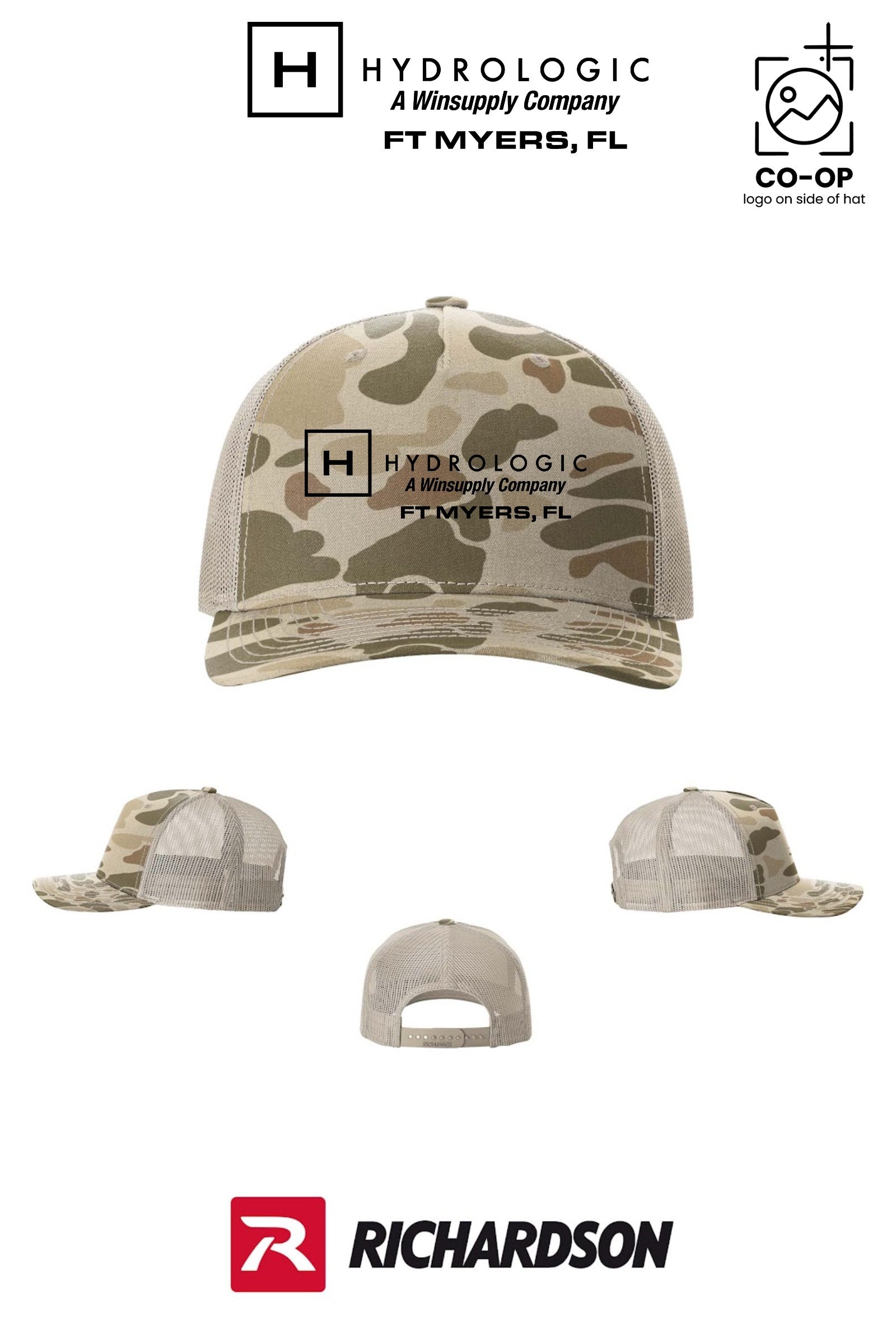 Richardson 112PFP Printed Five-Panel Trucker - Winsupply Ft Myers FL Co.