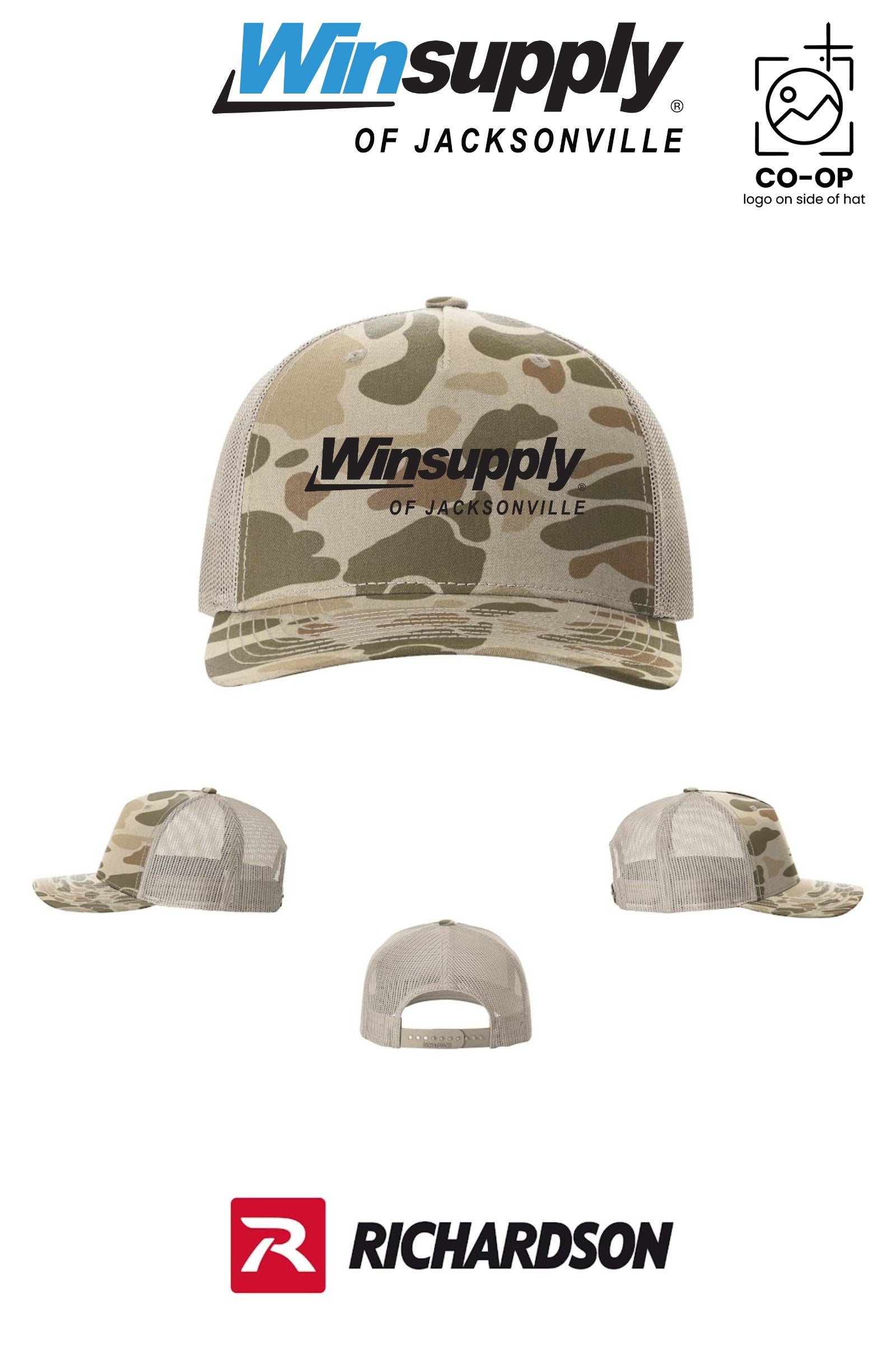 Richardson 112PFP Printed Five-Panel Trucker - Winsupply of Jacksonville