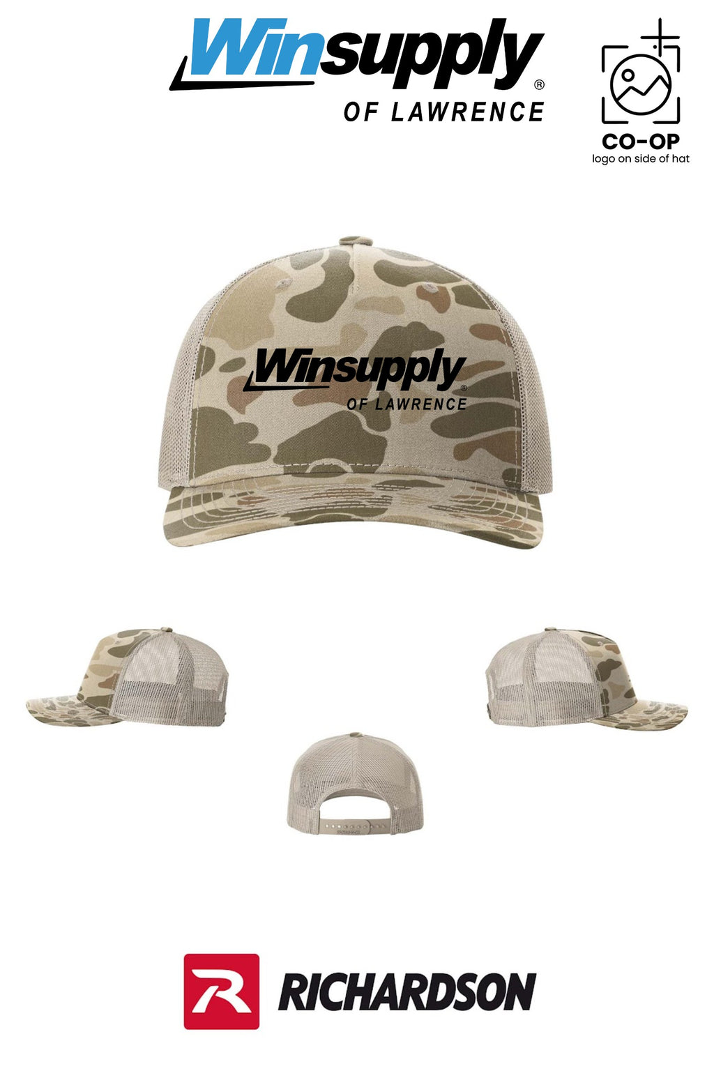 Richardson 112PFP Printed Five-Panel Trucker - Winsupply of Lawrence