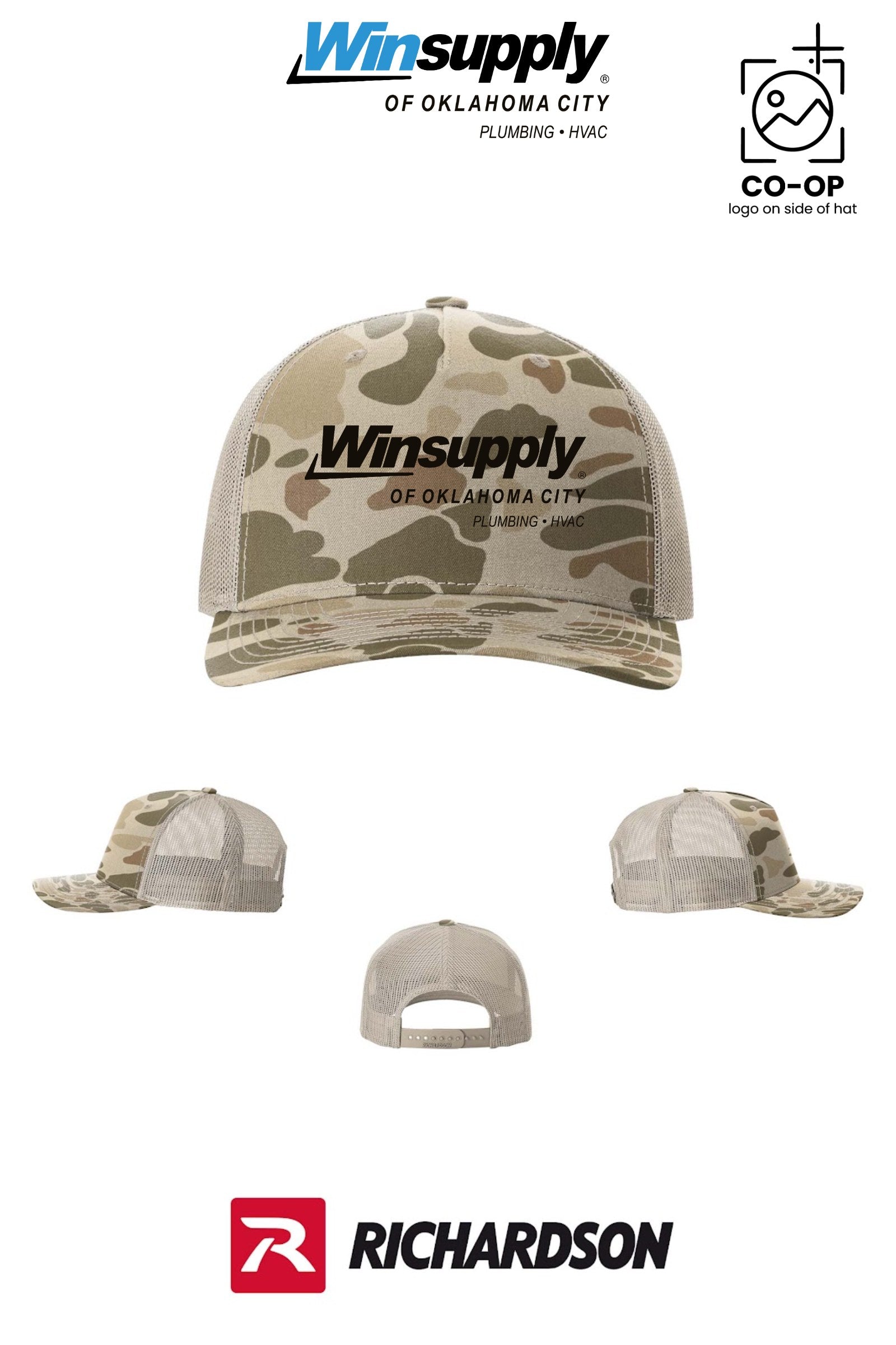 Richardson 112PFP Printed Five-Panel Trucker - Winsupply of Oklahoma City